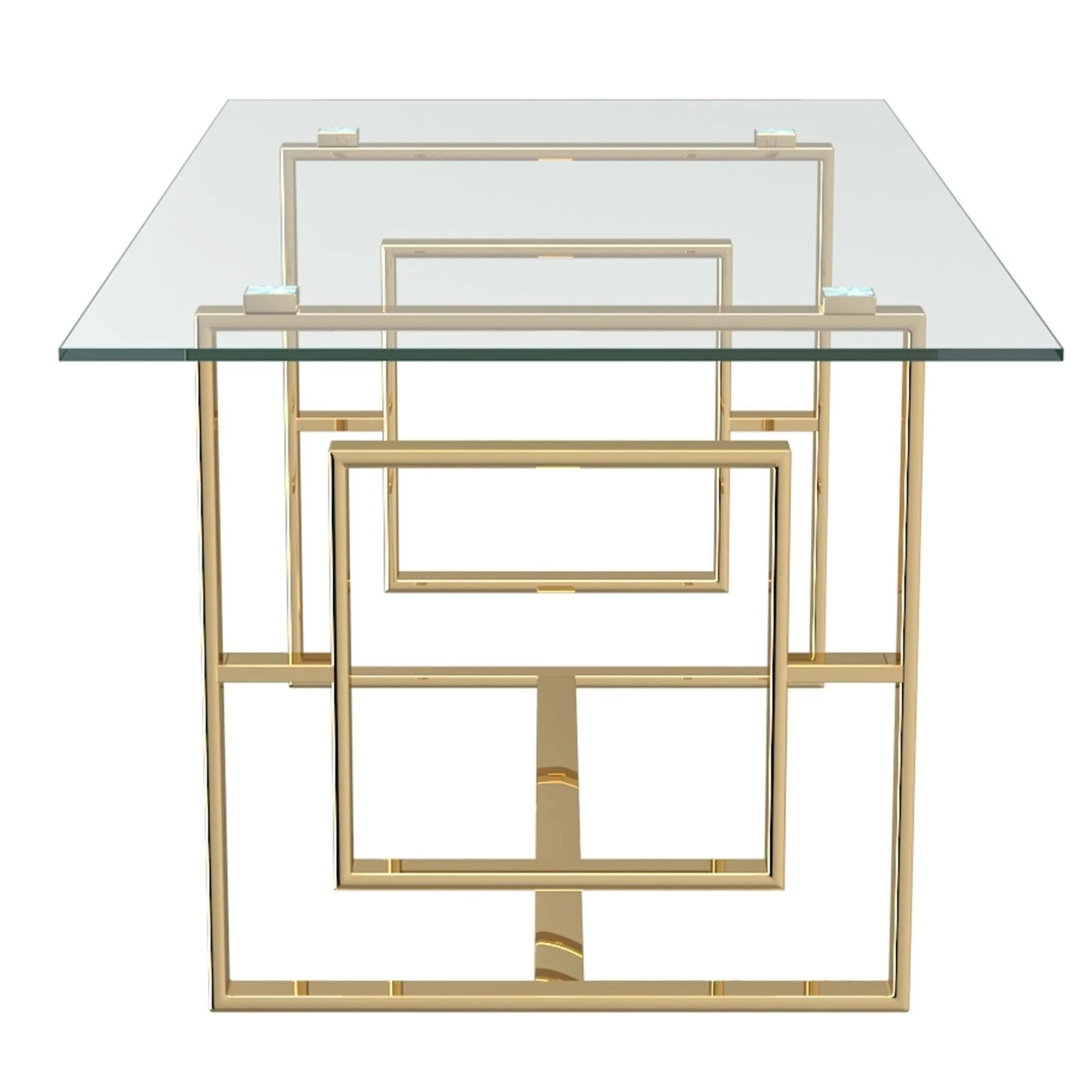 Worldwide Home Furnishings Eros Gl_Azul Bk/Gl-5pc Dining Set 5pc Dining Set 207-482GL_600BKGL - Image 4