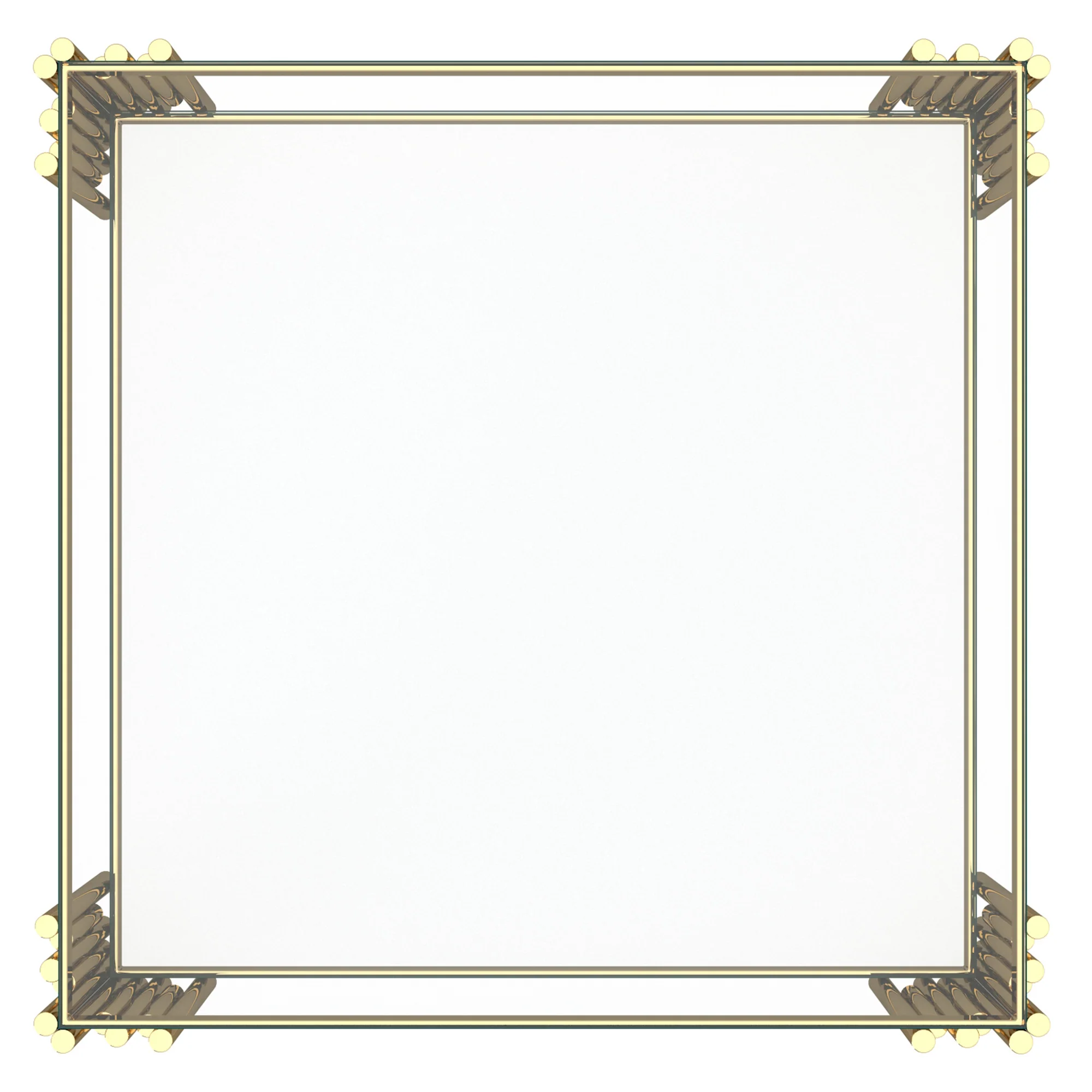 Worldwide Home Furnishings Estrel-Accent Table Large-Gold Large Accent Table 501-630GL_L - Image 4