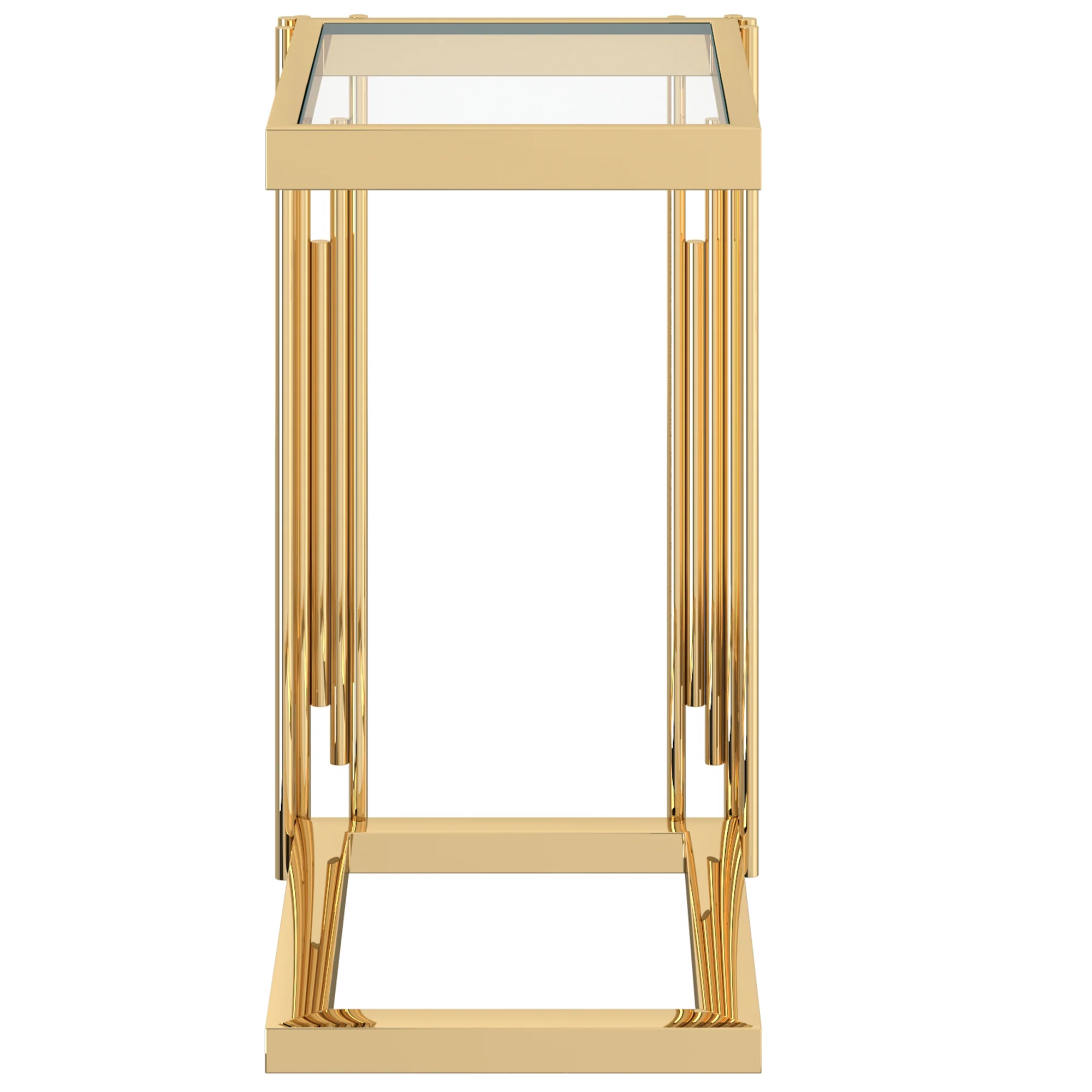 Worldwide Home Furnishings Estrel-Accent Table Small-Gold Small Accent Table 501-630GL_S - Image 5