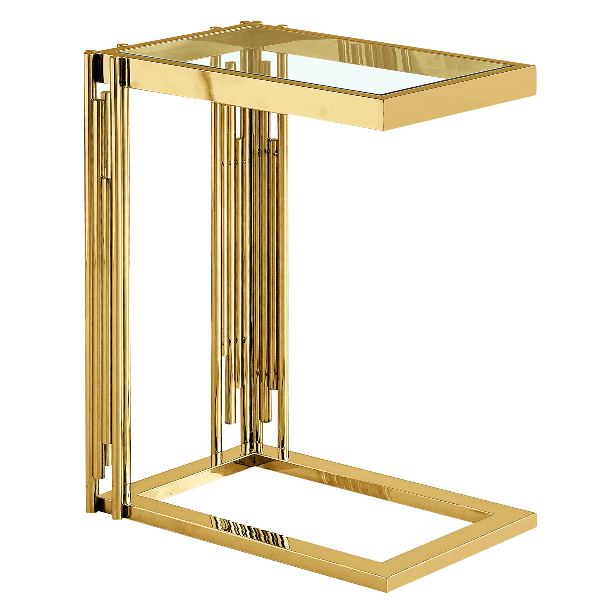 Worldwide Home Furnishings Estrel-Accent Table Small-Gold Small Accent Table 501-630GL_S - Image 7