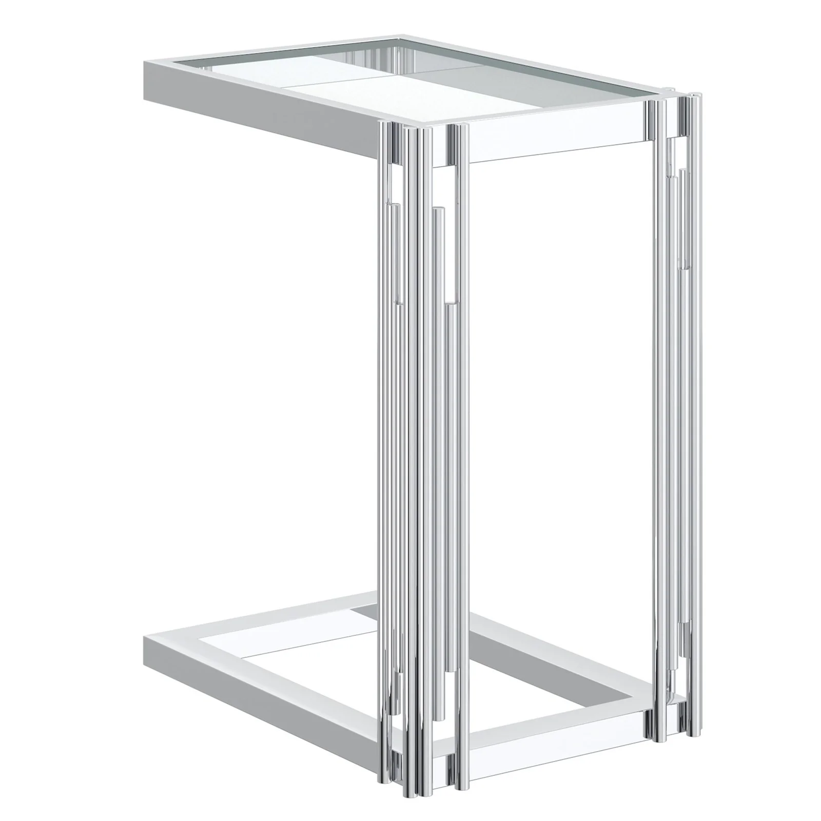 Worldwide Home Furnishings Estrel-Accent Table Small-Silver Small Accent Table 501-630CH_S - Image 3