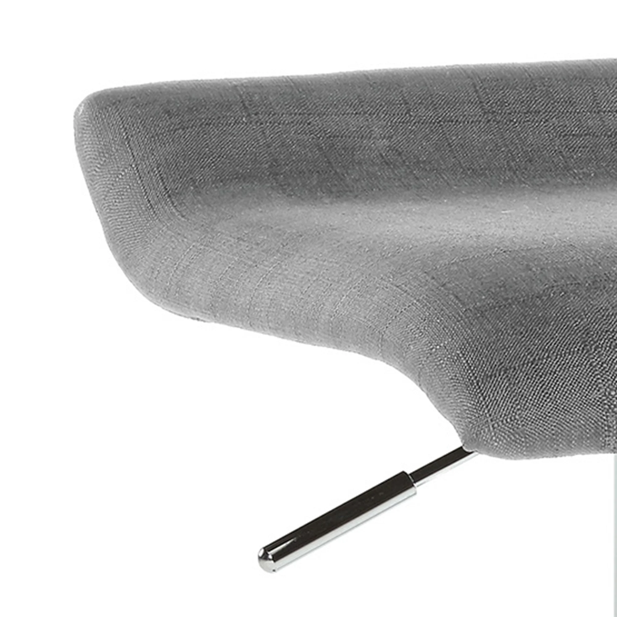 Worldwide Home Furnishings Fabia Ii-Air Lift Stool-Grey Fabric Air-Lift Stool, Fabric, Set Of 2 203-181GY - Image 5