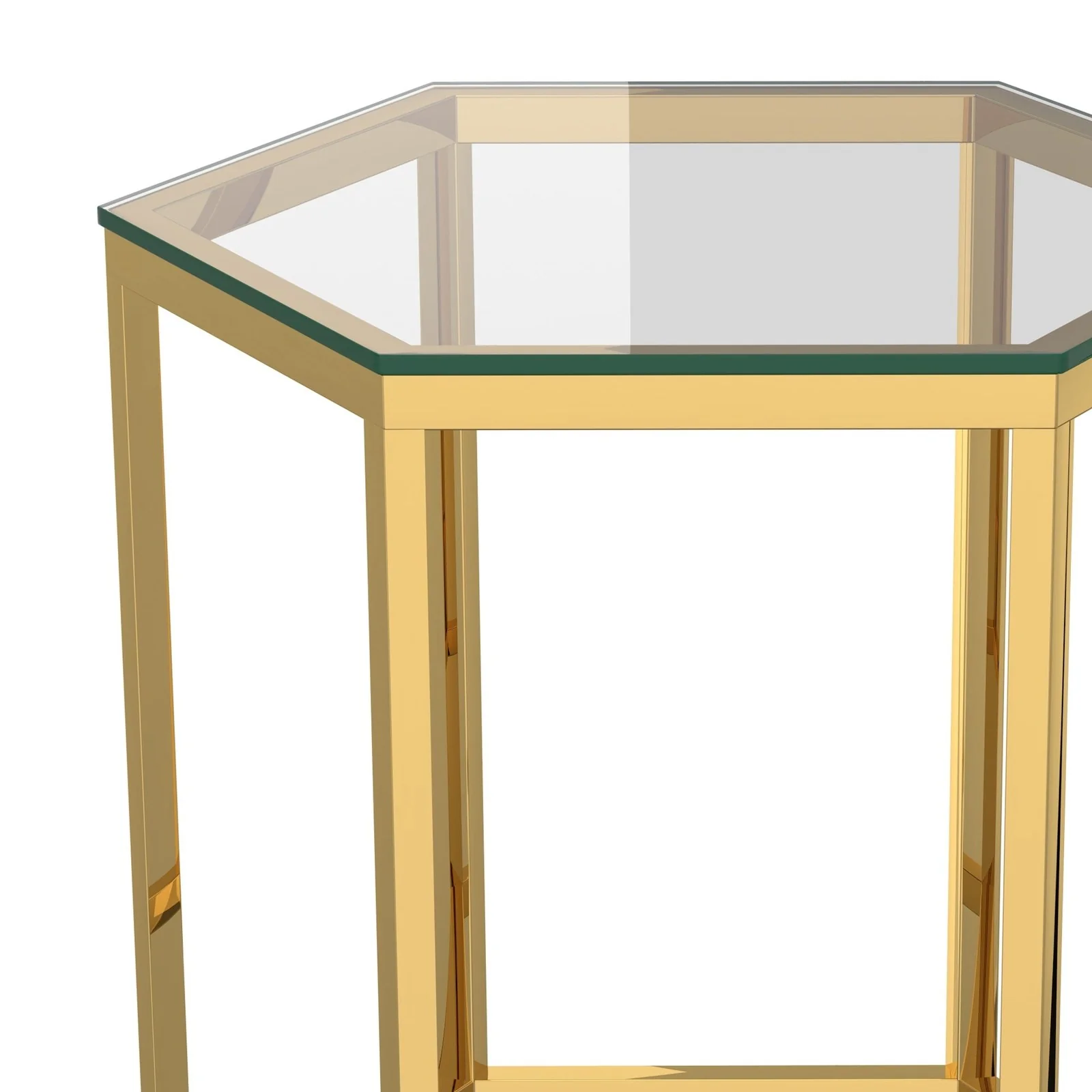 Worldwide Home Furnishings Fleur-Accent Table-Gold Accent Table 501-635GL - Image 3