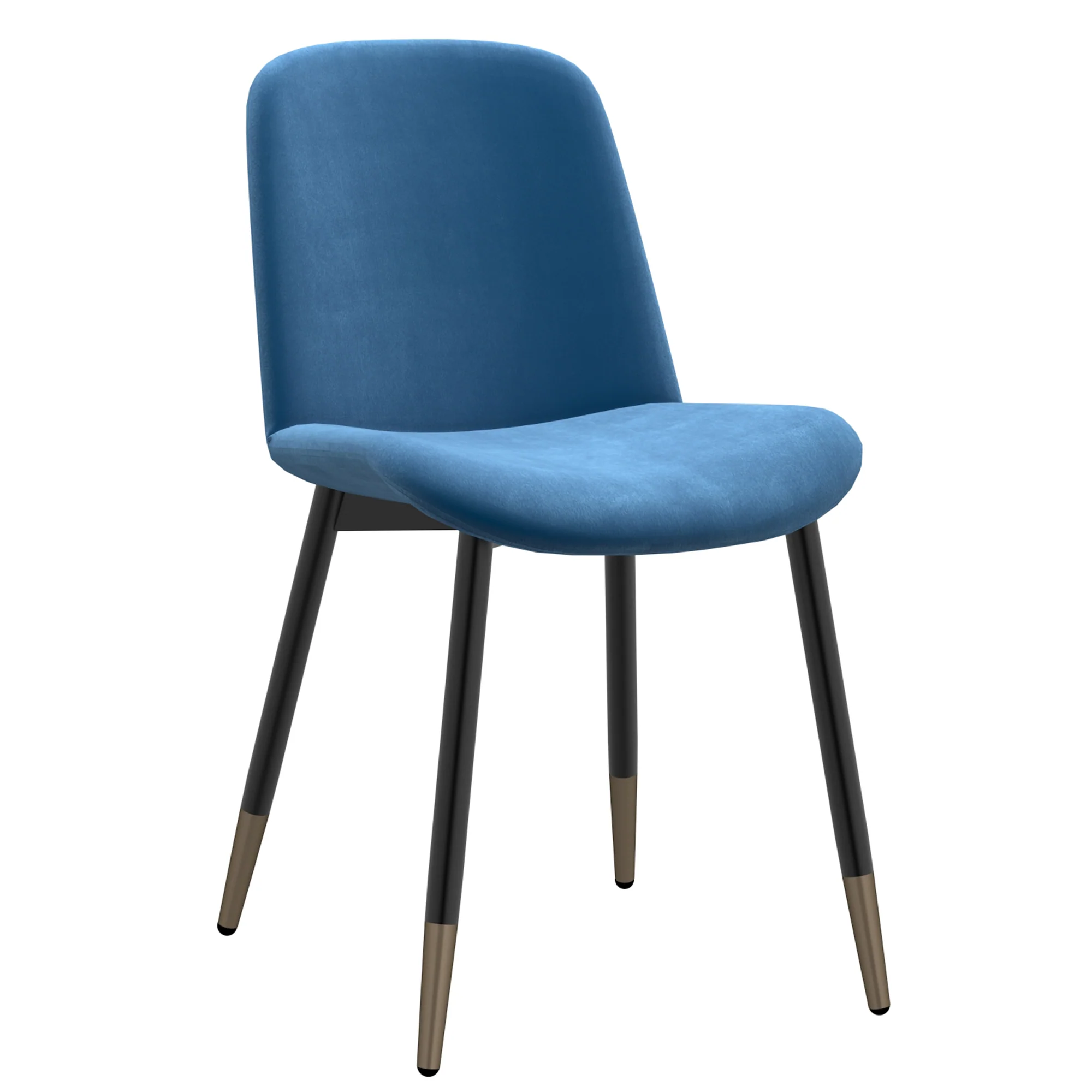 Worldwide Home Furnishings Gabi-Side Chair-Blue Side Chair, Set Of 2 202-293BLU - Image 3