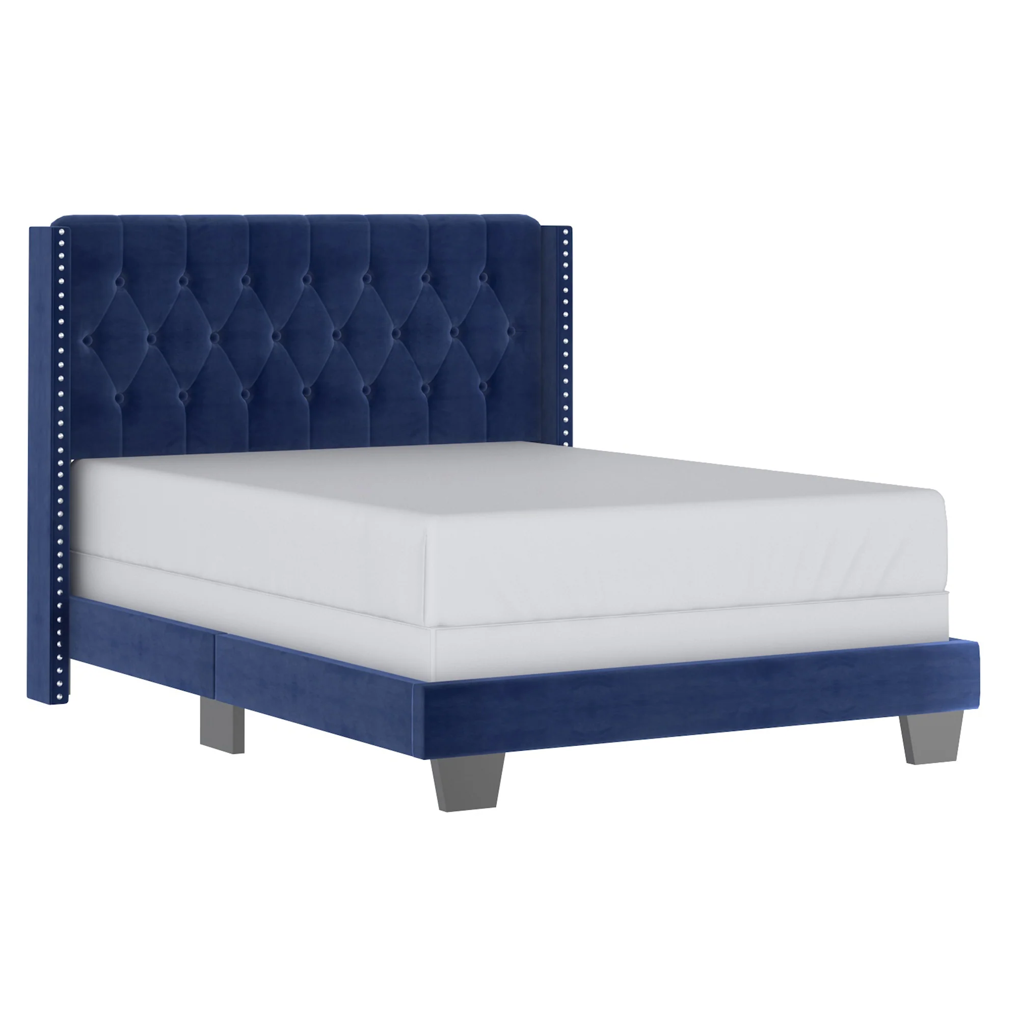 Worldwide Home Furnishings Gunner-54'' Bed-Blue 54" Double Bed 101-299D-NAV - Image 2