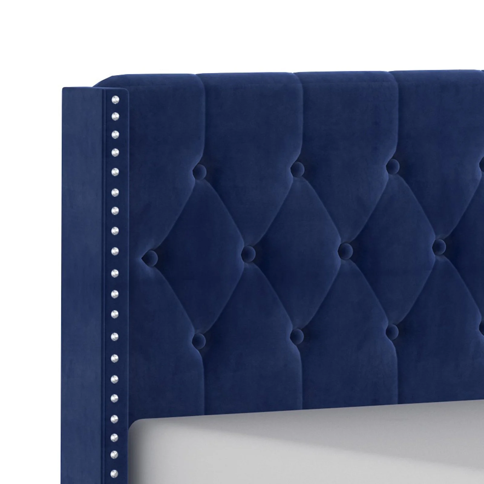Worldwide Home Furnishings Gunner-60'' Bed-Blue 60" Queen Bed 101-299Q-NAV - Image 4