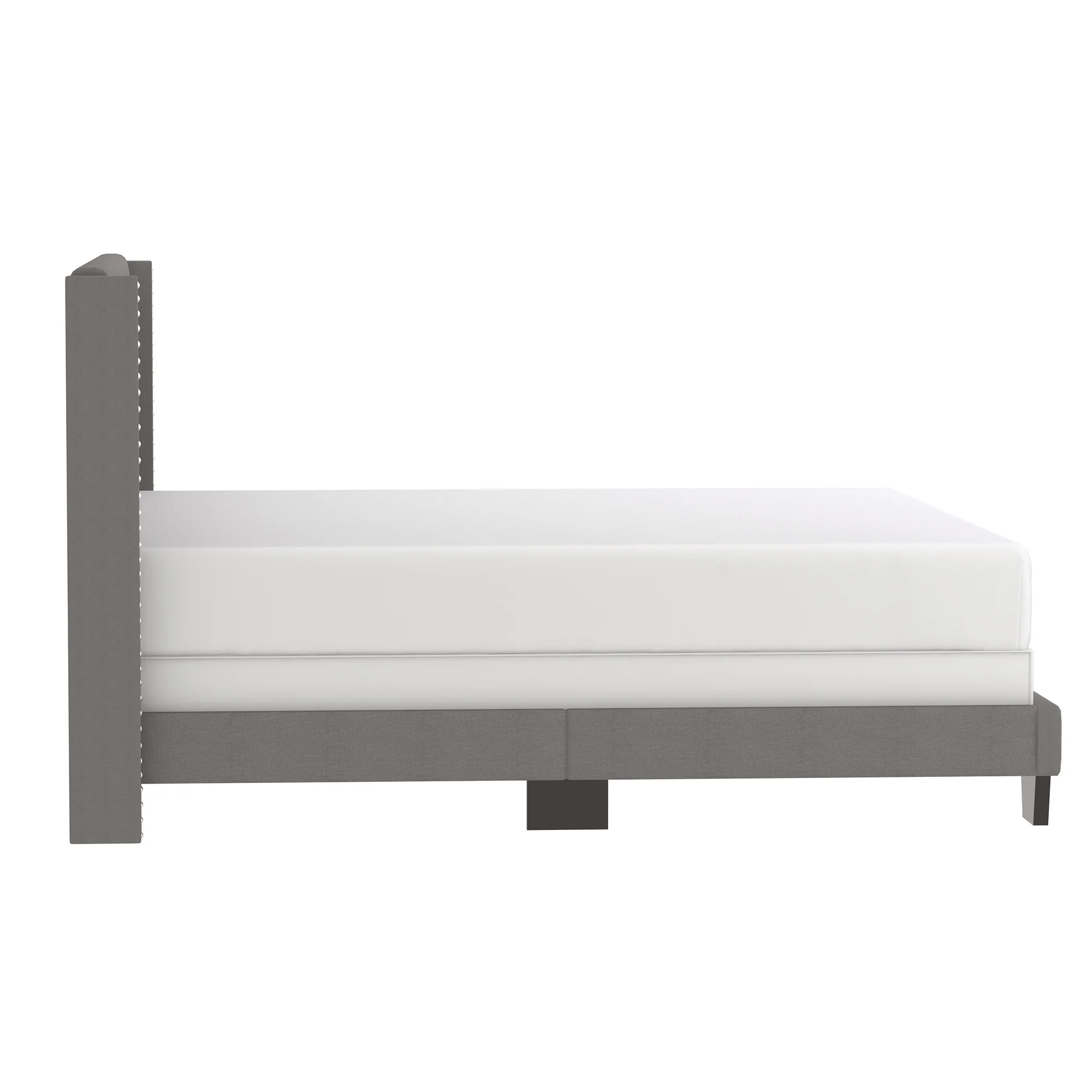 Worldwide Home Furnishings Gunner-78'' Bed-Light Grey 78" King Bed 101-299K-LGY - Image 5