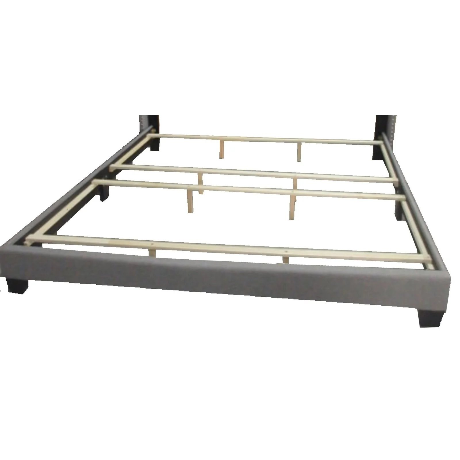 Worldwide Home Furnishings Gunner-78'' Bed-Light Grey 78" King Bed 101-299K-LGY - Image 6
