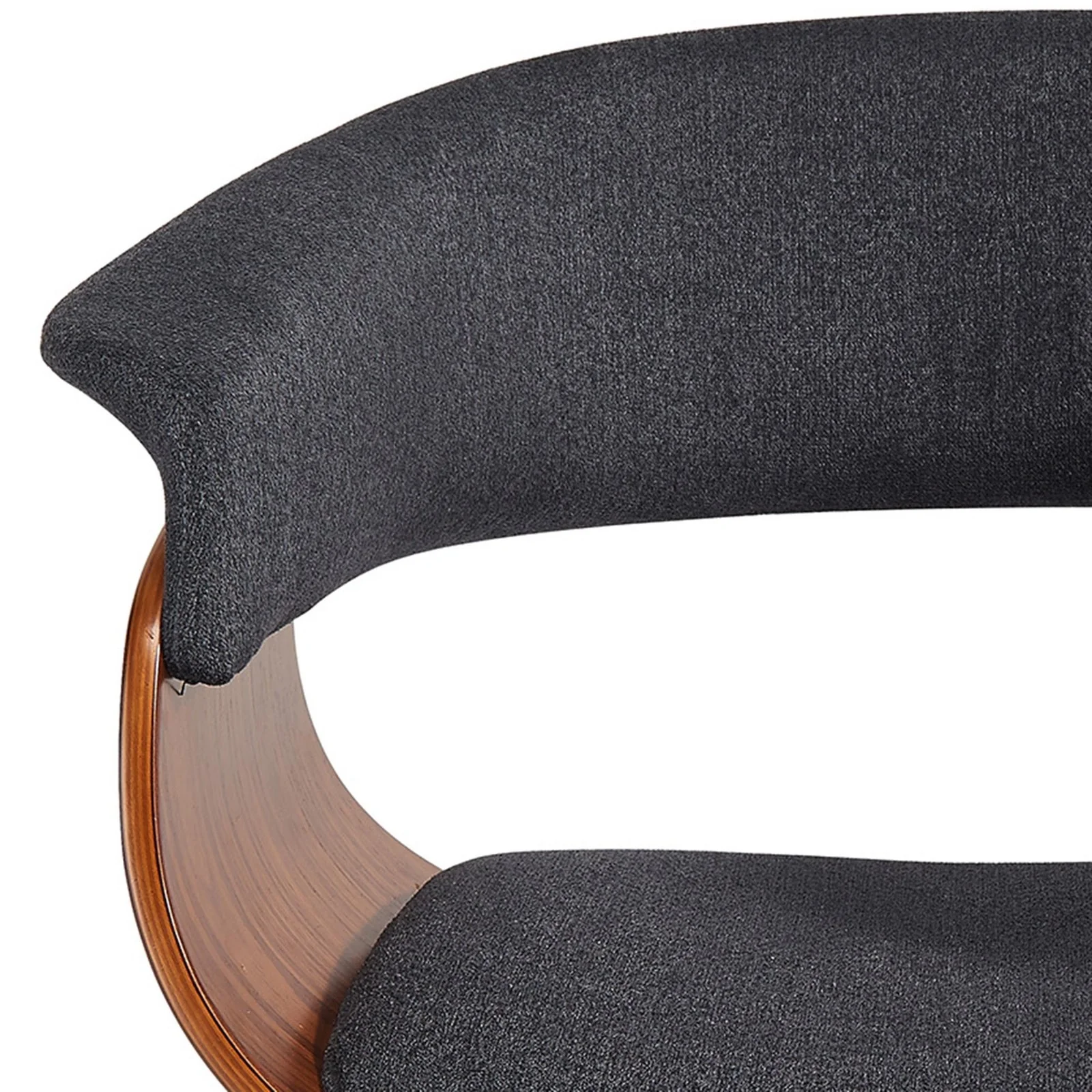 Worldwide Home Furnishings Holt-Accent Chair-Fabric Charcoal Accent/Dining Chair 403-981CH - Image 7