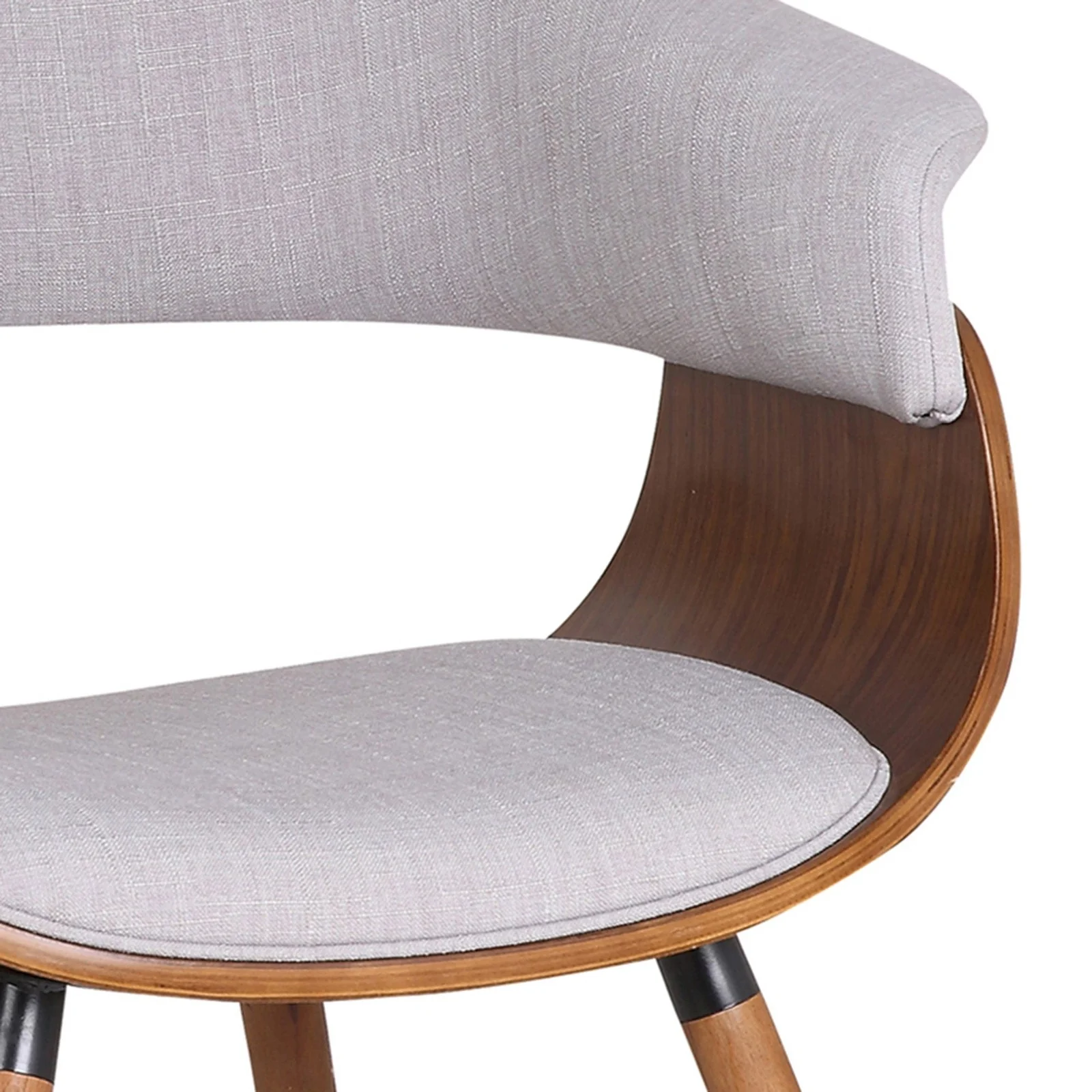 Worldwide Home Furnishings Holt-Accent Chair-Fabric Grey Accent/Dining Chair 403-981GY - Image 6