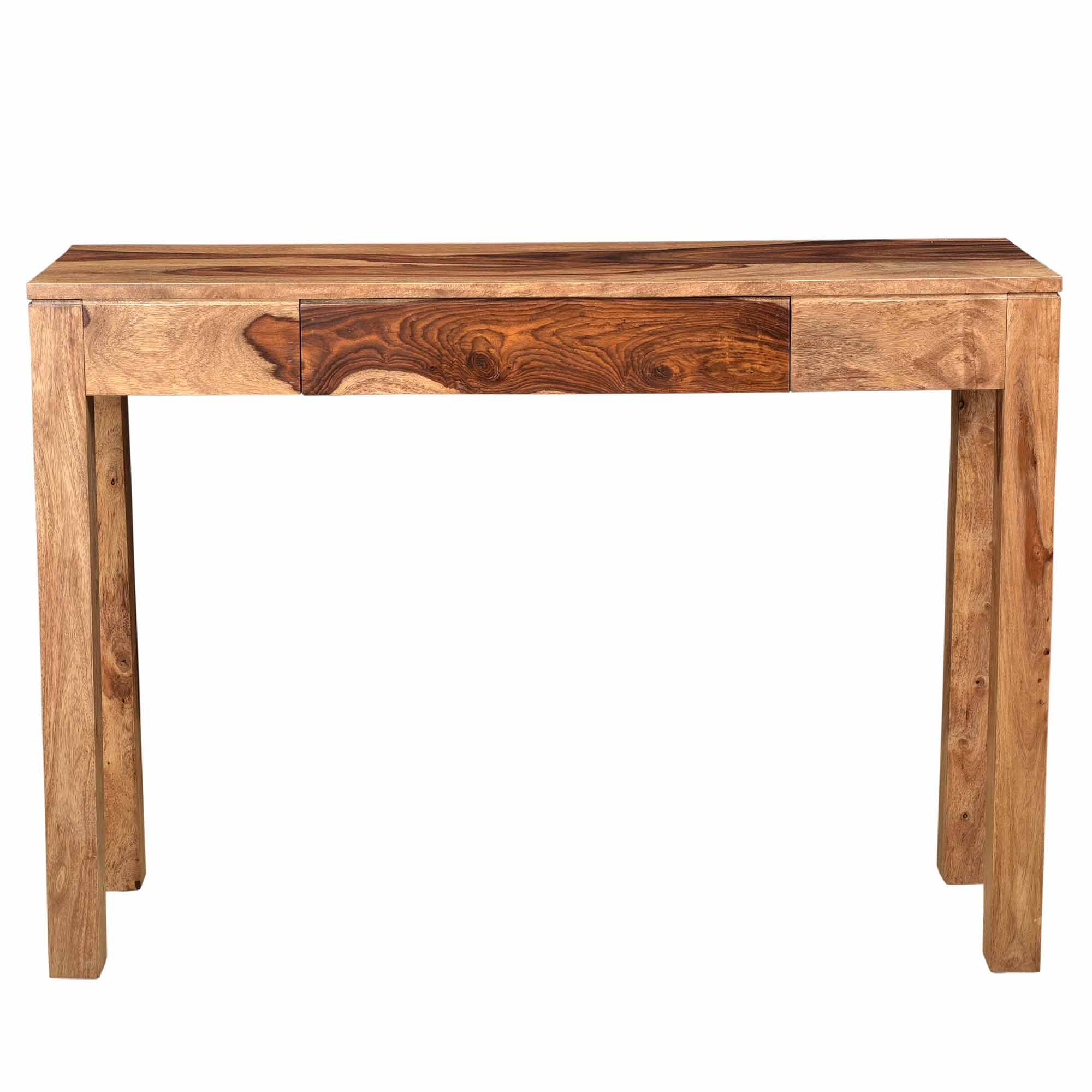 Worldwide Home Furnishings Idris-Console/Desk-Dark Sheesham Console/Desk 502-814DSH - Image 4