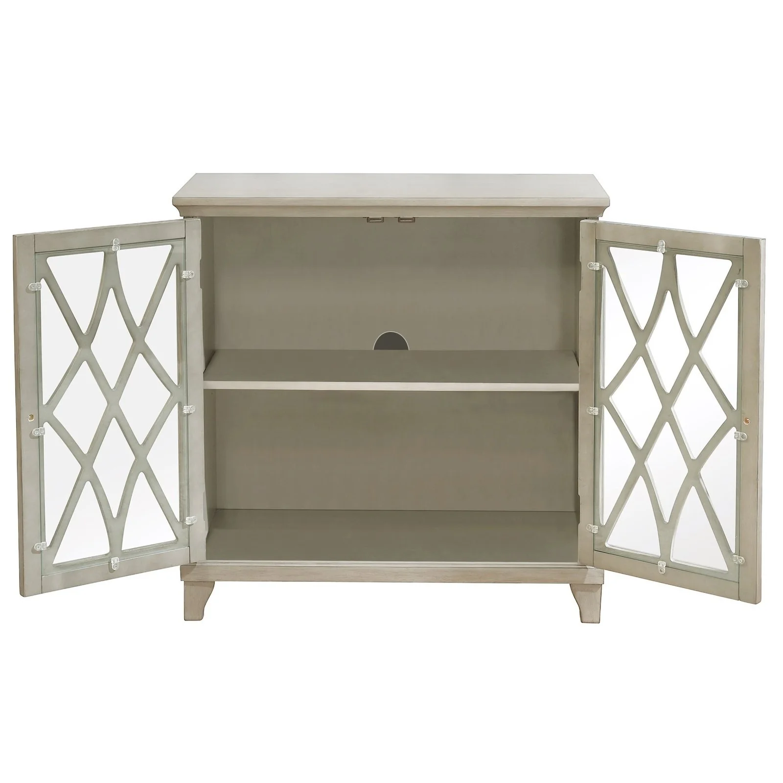 Worldwide Home Furnishings Jasper-Cabinet-White Cabinet 507-679WT - Image 4