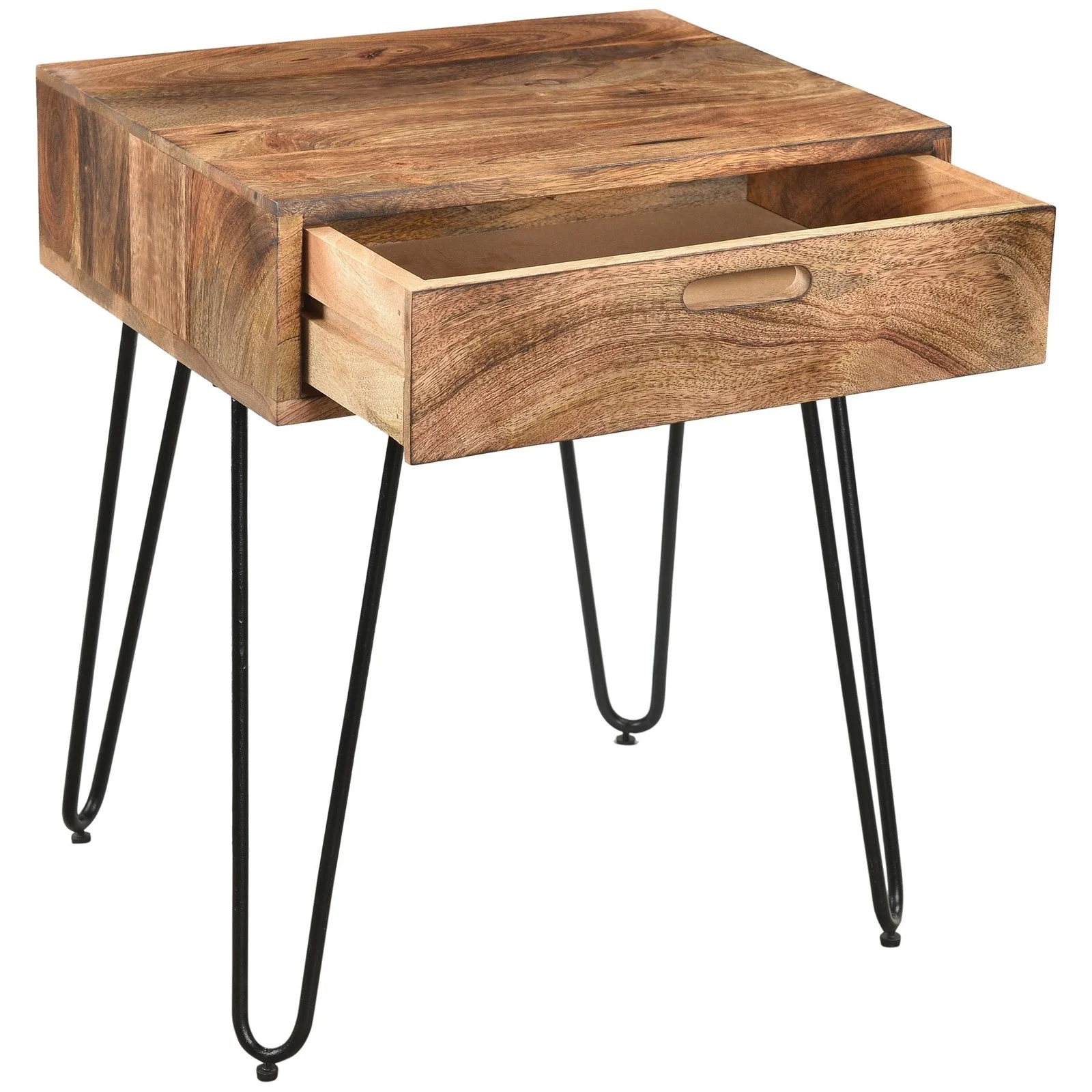 Worldwide Home Furnishings Jaydo-Accent Table-Natural Burnt Accent Table 501-137NT - Image 4