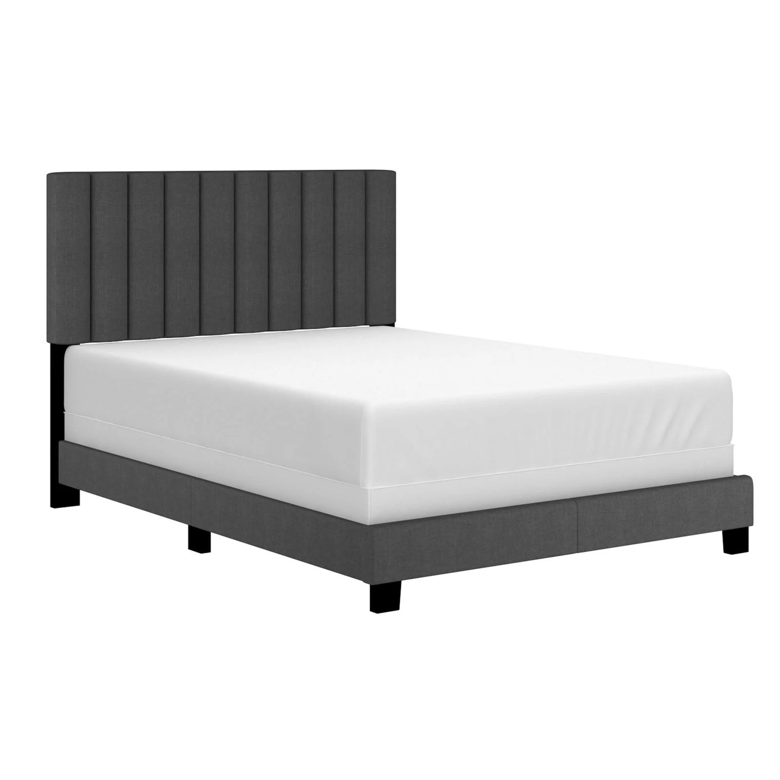 Worldwide Home Furnishings Jedd-54'' Bed-Charcoal Fabric 54" Double Bed, Fabric 101-297D-CHL - Image 2