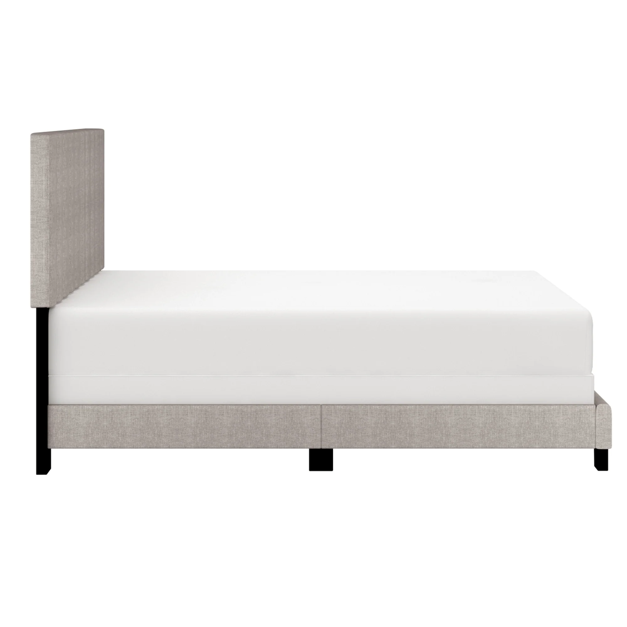 Worldwide Home Furnishings Jedd-54'' Bed-Light Grey Fabric 54" Double Bed, Fabric 101-297D-LGY - Image 4