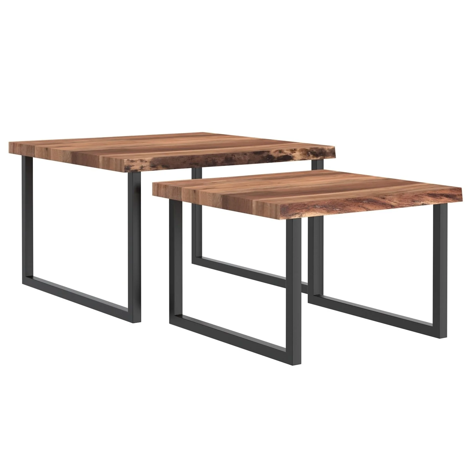 Worldwide Home Furnishings Jivin-2pc Coffee Table Set-Natural 2pc Coffee Table Set 303-676NAT - Image 3