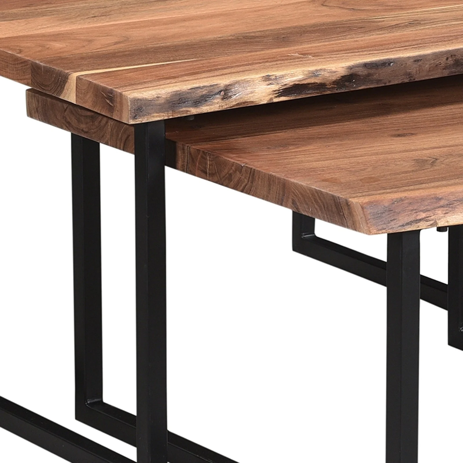 Worldwide Home Furnishings Jivin-2pc Coffee Table Set-Natural 2pc Coffee Table Set 303-676NAT - Image 5