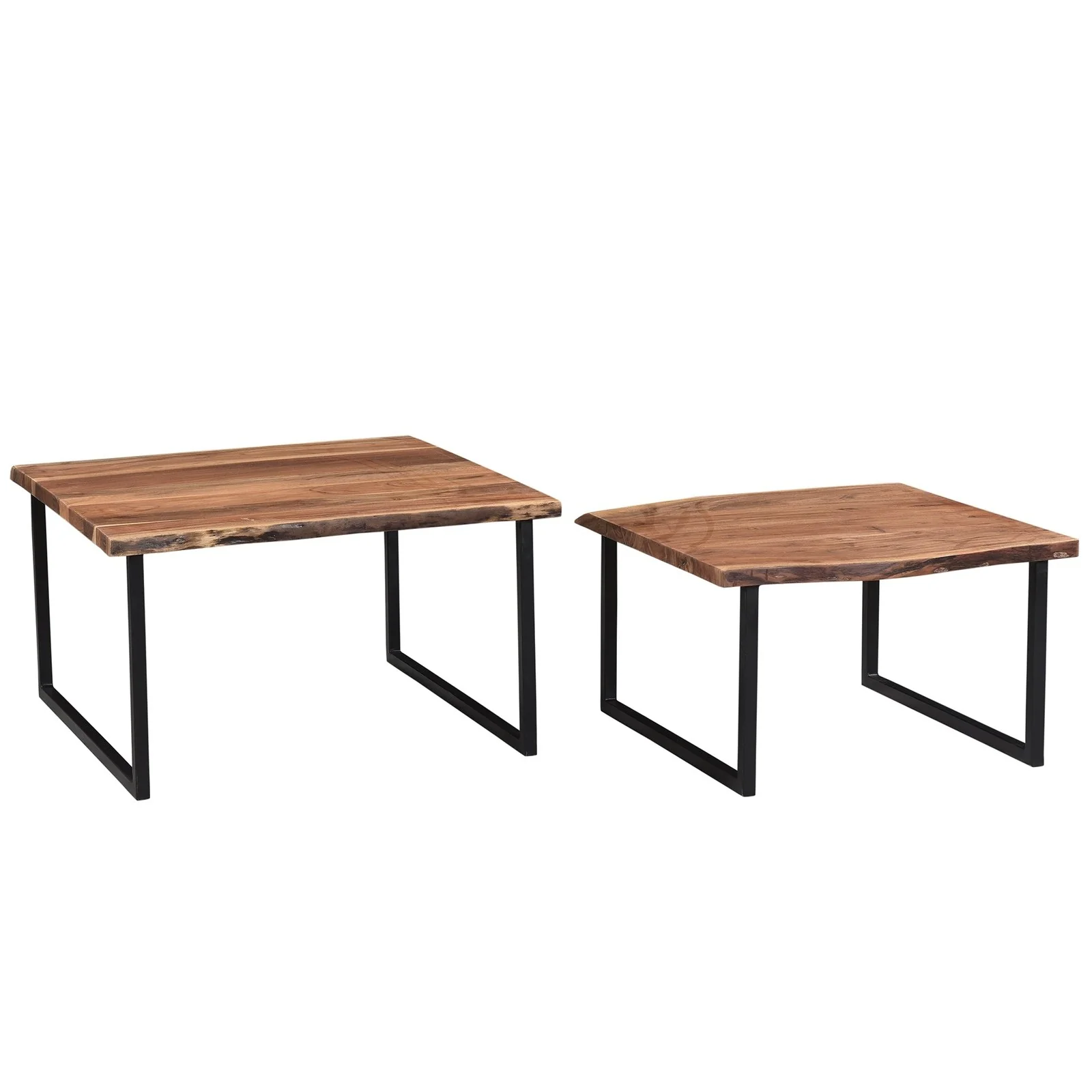 Worldwide Home Furnishings Jivin-2pc Coffee Table Set-Natural 2pc Coffee Table Set 303-676NAT - Image 7