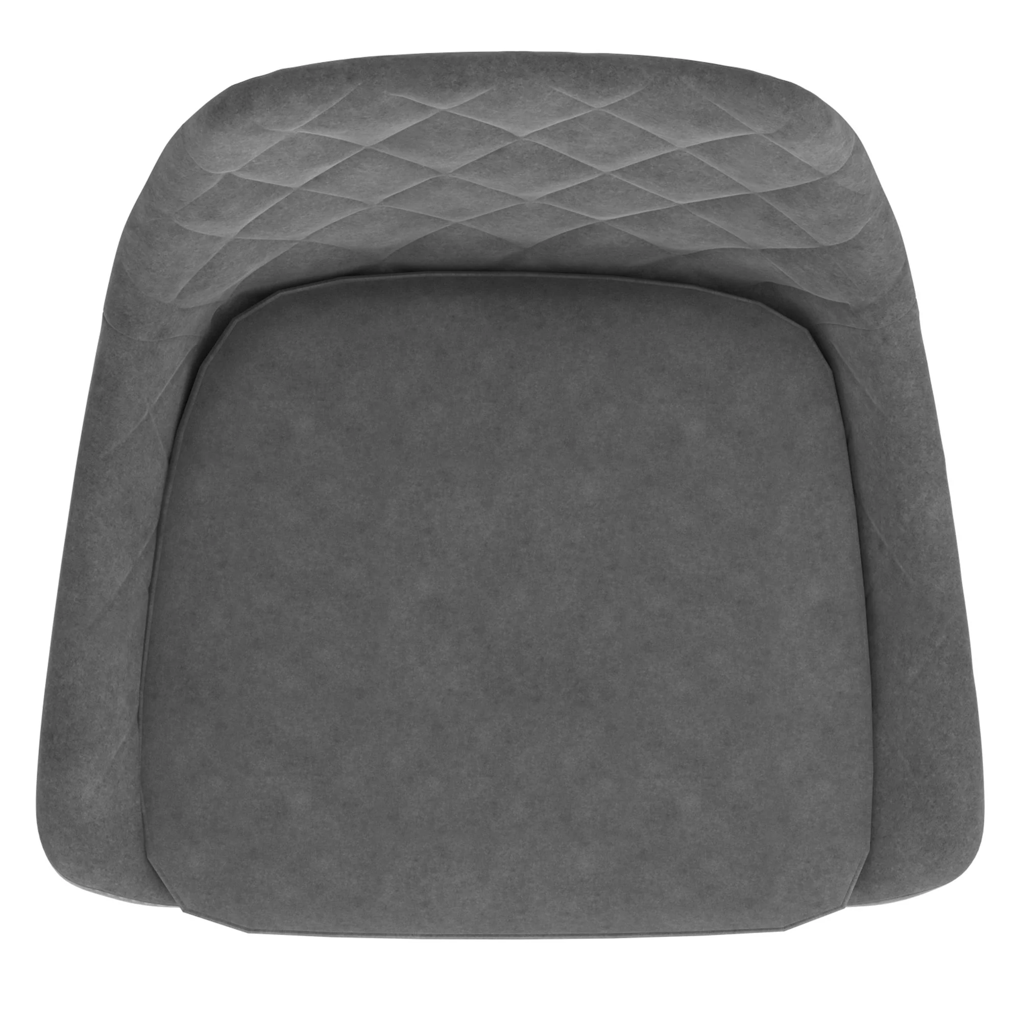 Worldwide Home Furnishings Kenzo-26'' Counter Stool Velvet-Grey 26" Stool W/Swivel, Velvet, Set Of 2 203-544GY - Image 7