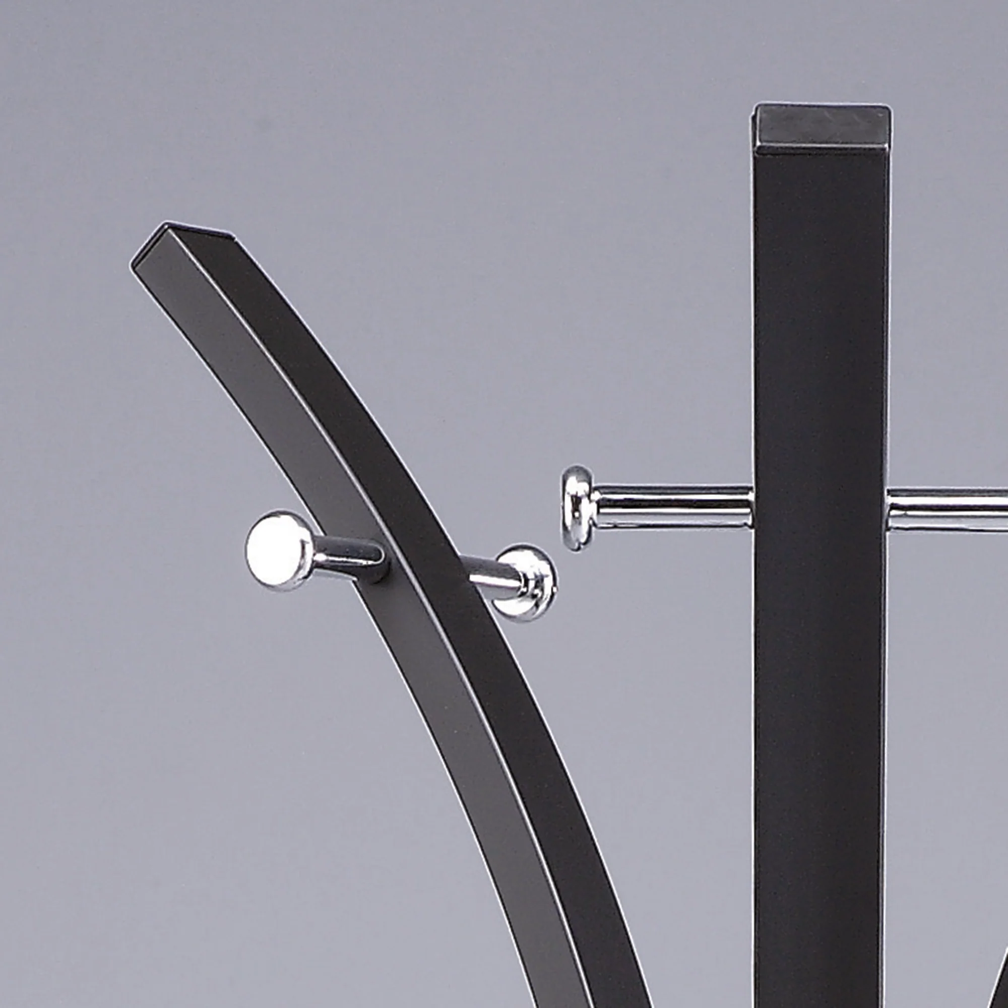 Worldwide Home Furnishings Luna Ii-Coat Rack-Black Coat Rack 552-884BK - Image 6
