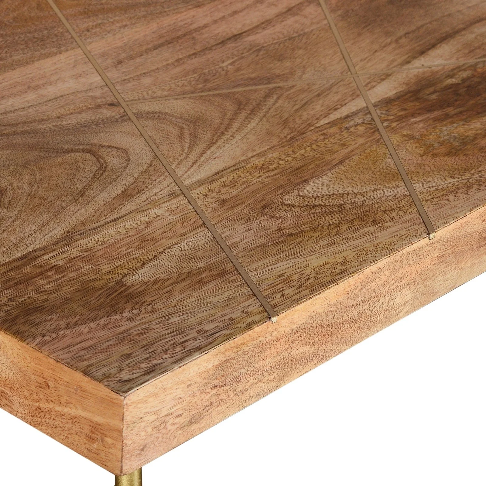 Worldwide Home Furnishings Madox-Coffee Table-Natural Rectangular Coffee Table 301-527NT - Image 7