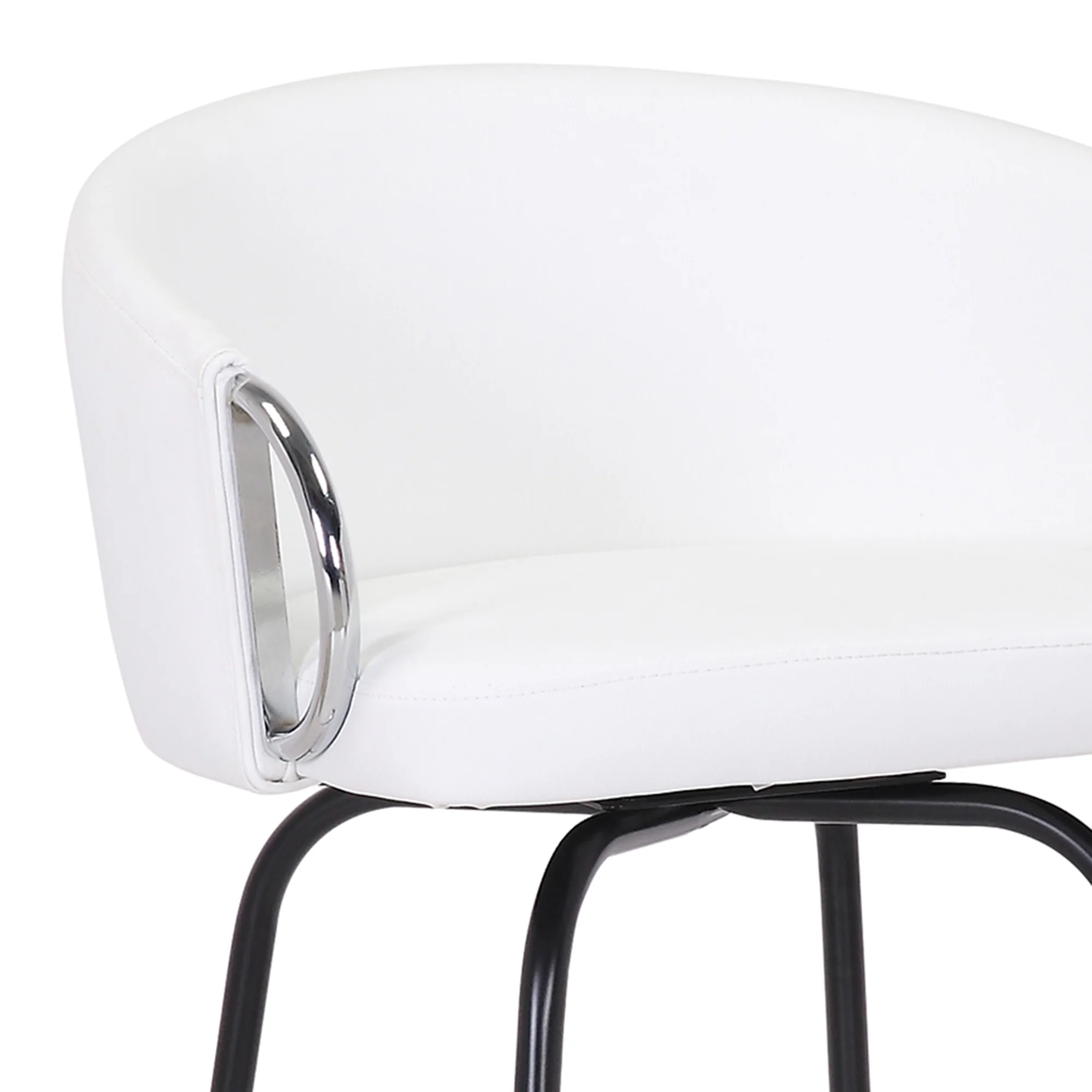 Worldwide Home Furnishings Orion-26'' Counter Stool-White 26" Counter Stool W/Swivel, Set Of 2 203-648WT - Image 7