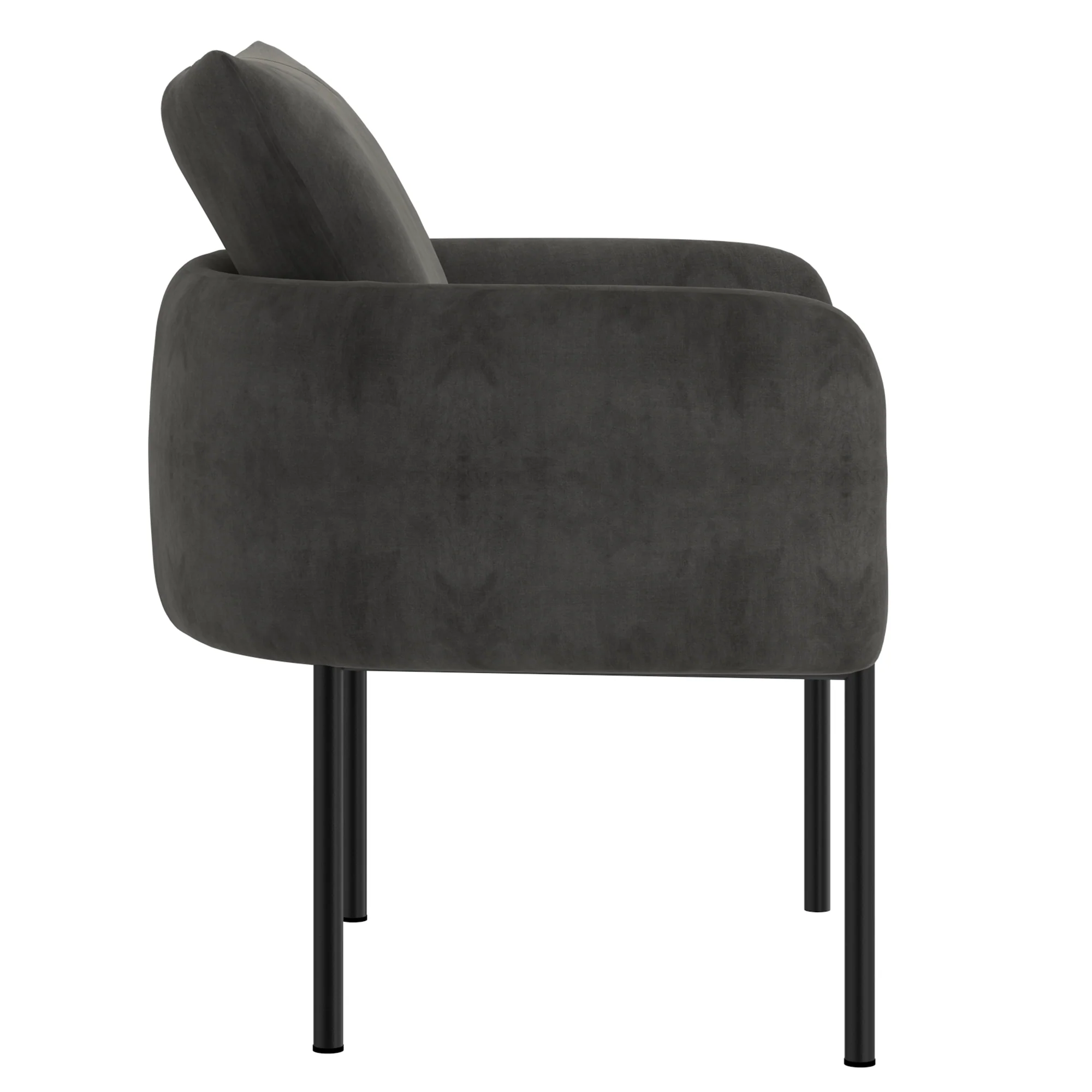 Worldwide Home Furnishings Petrie-Accent Chair-Charcoal Accent Chair 403-556CH/BK - Image 3
