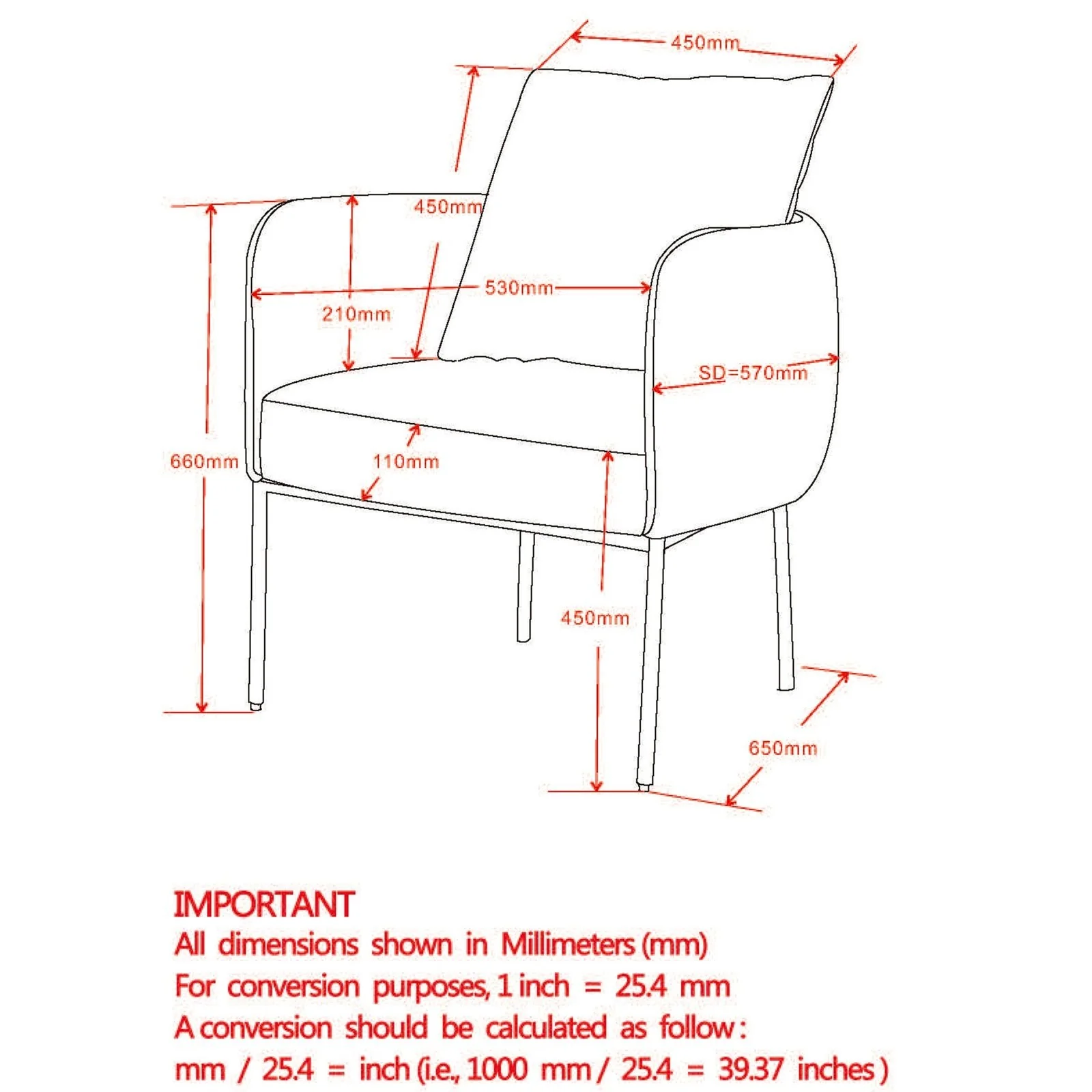 Worldwide Home Furnishings Petrie-Accent Chair-Mustard Accent Chair 403-556MUS/BK - Image 8