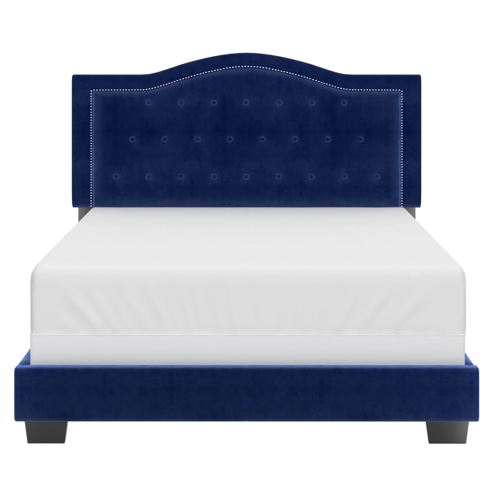 Worldwide Home Furnishings Pixie-60'' Bed-Blue 60" Queen Bed 101-296Q-NAV - Image 3