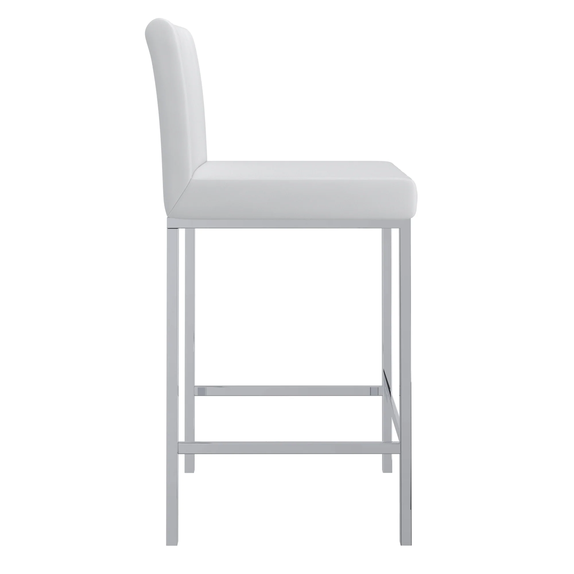 Worldwide Home Furnishings Porto-26" Counter Stool-White 26" Counter Stool, Set Of 2 203-576WT - Image 5