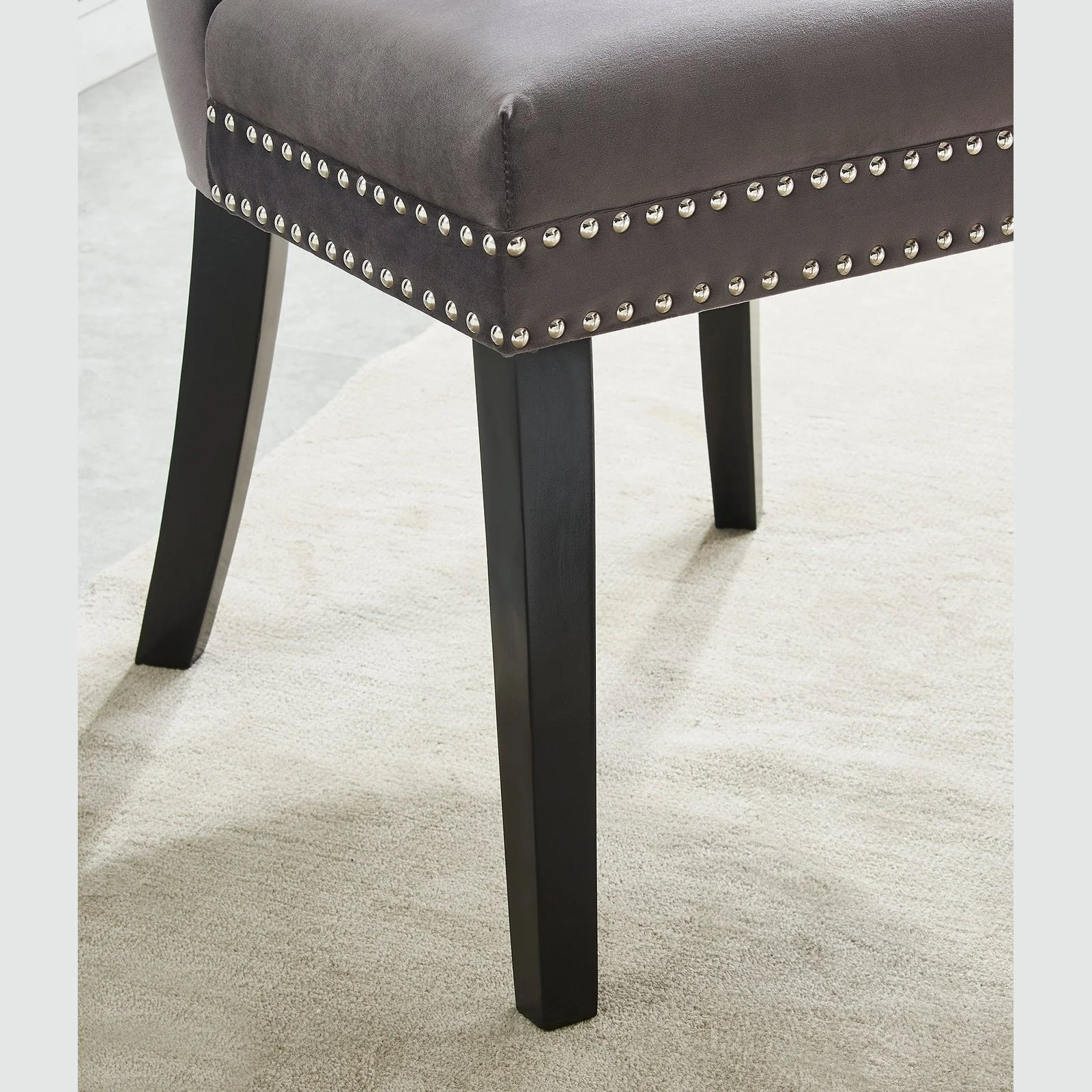 Worldwide Home Furnishings Rizzo-Side Chair-Grey Side Chair, Set Of 2 202-080GY - Image 6