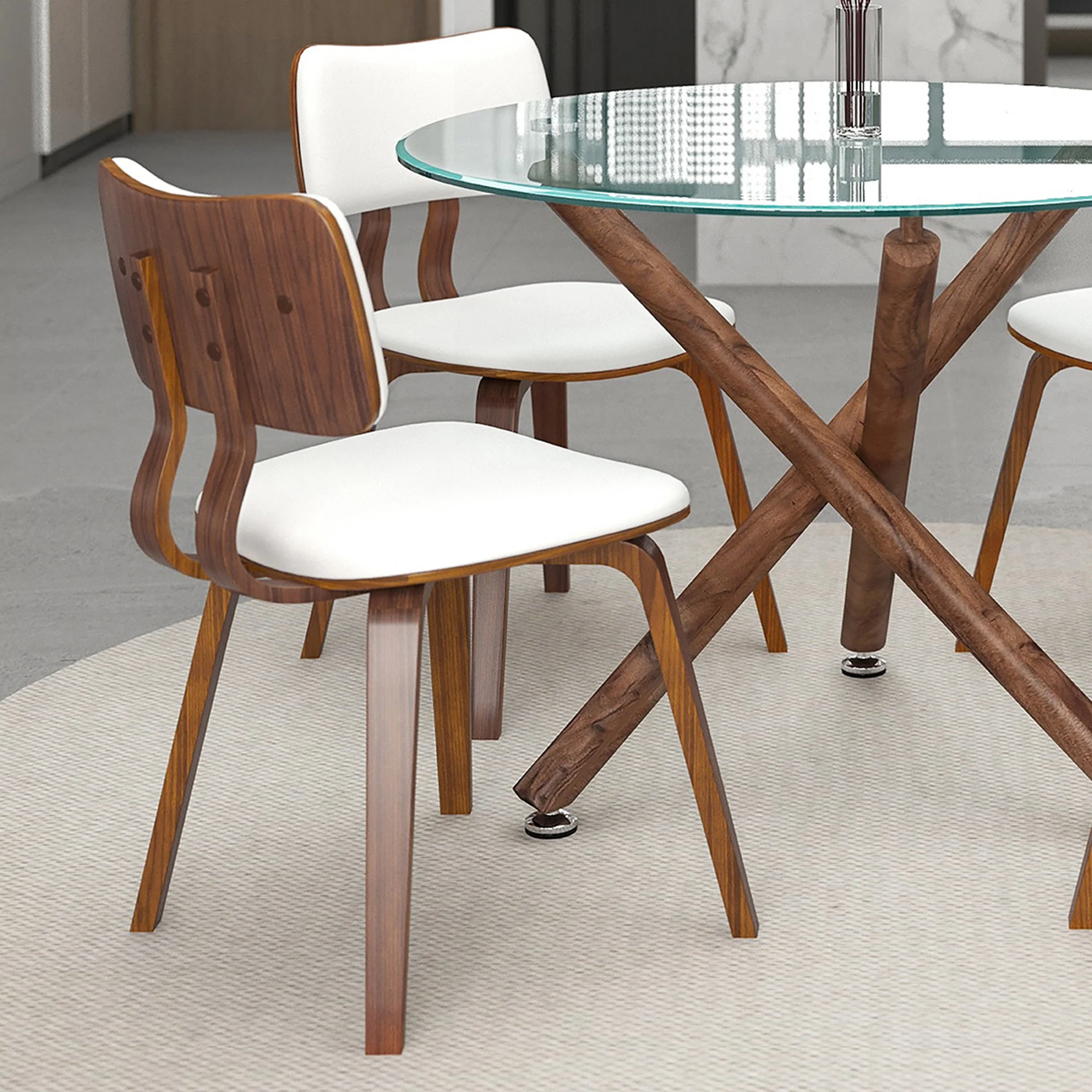 Worldwide Home Furnishings Rocca_Zuni-Puwt-5pc Dining Set 5pc Dining Set 207-264_581PUWT - Image 10