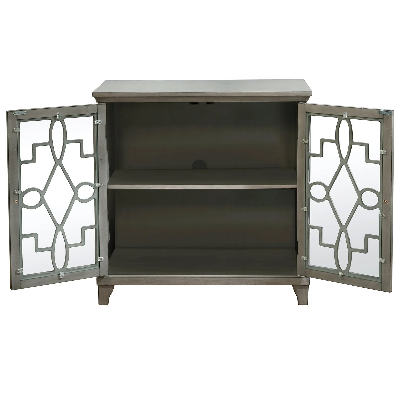 Worldwide Home Furnishings Rosela-Cabinet-Grey Cabinet 507-678GY - Image 3