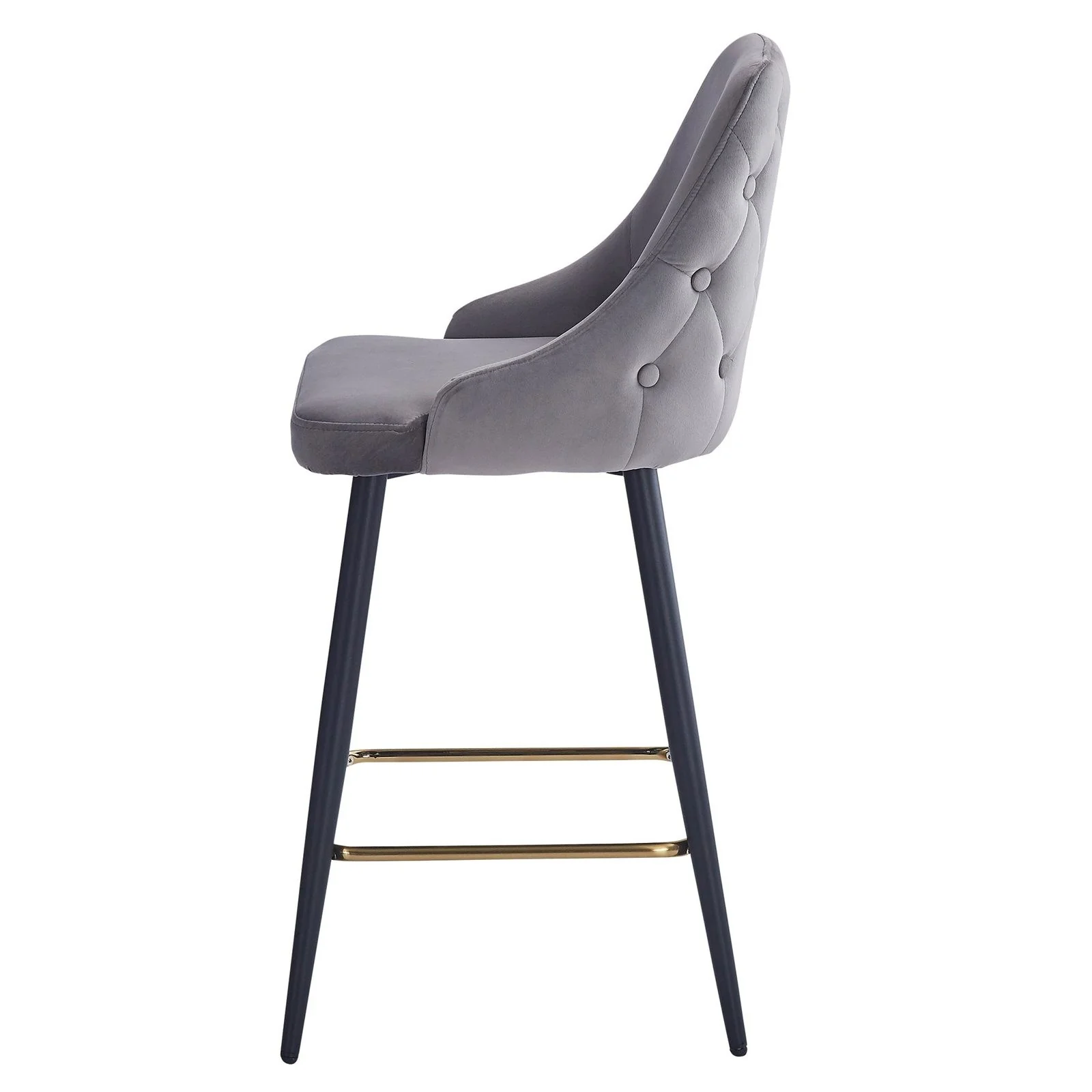 Worldwide Home Furnishings Roxanne Ii-26'' Counter Stool-Grey 26" Counter Stool, Set Of 2 203-531GY - Image 7