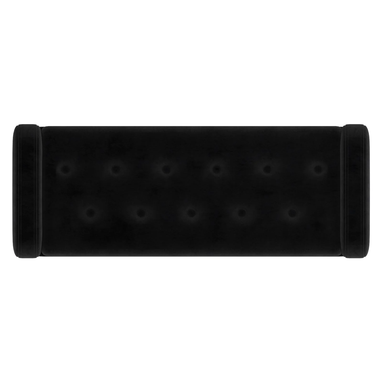 Worldwide Home Furnishings Sabel-Storage Ottoman-Black/Gold Leg Storage Ottoman/Bench 402-549BLK/GL - Image 6