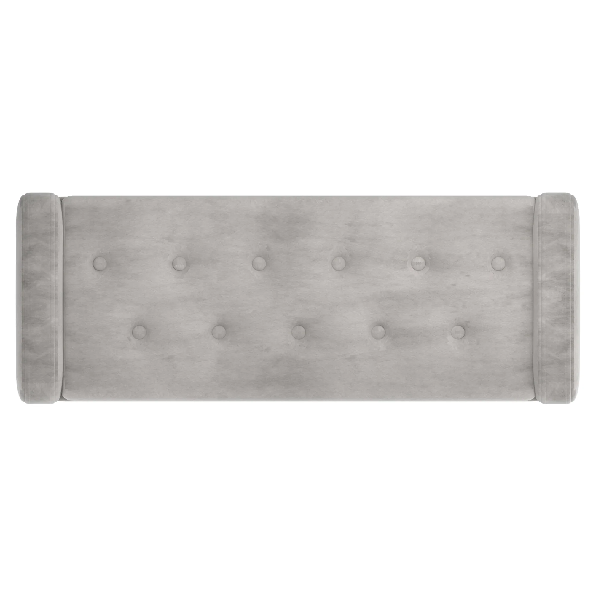 Worldwide Home Furnishings Sabel-Storage Ottoman-Grey/Gold Leg Storage Ottoman/Bench 402-549GRY/GL - Image 6