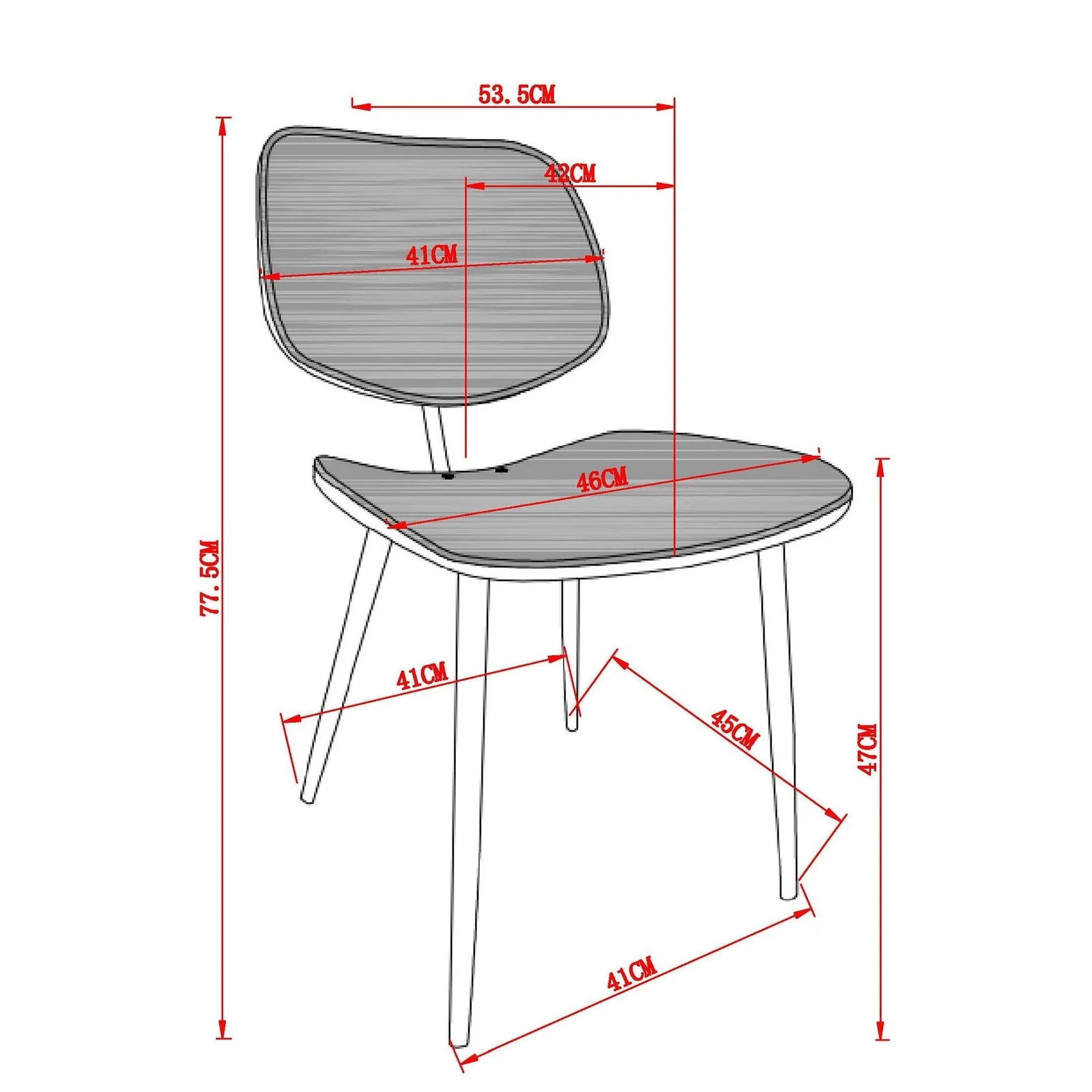 Worldwide Home Furnishings Stark Bk_Capri Rs-7pc Dining Set 7pc Dining Set 207-535BK_591RS - Image 11