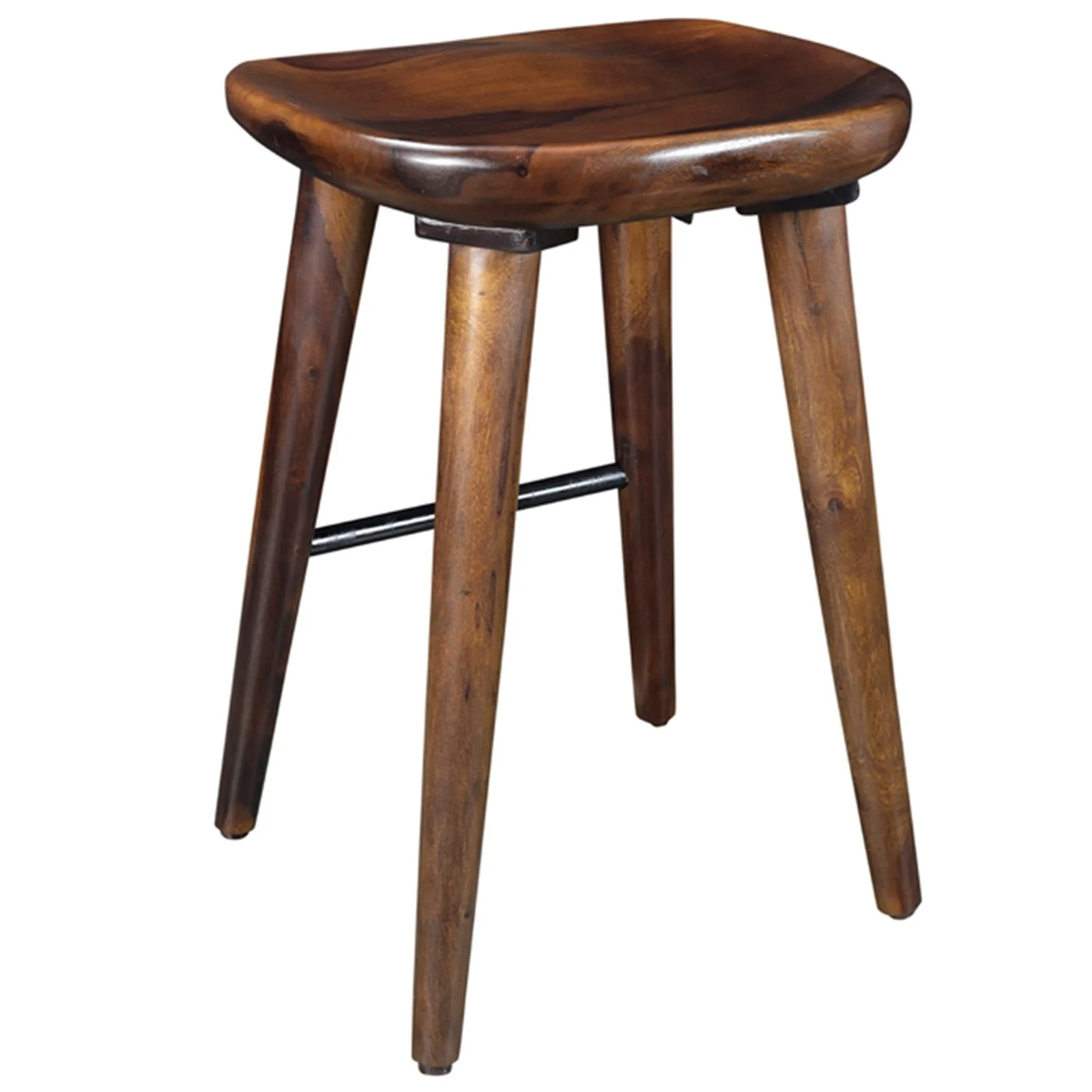 Worldwide Home Furnishings Tahoe-26" Counter Stool-Walnut 26" Counter Stool 203-328WAL - Image 4