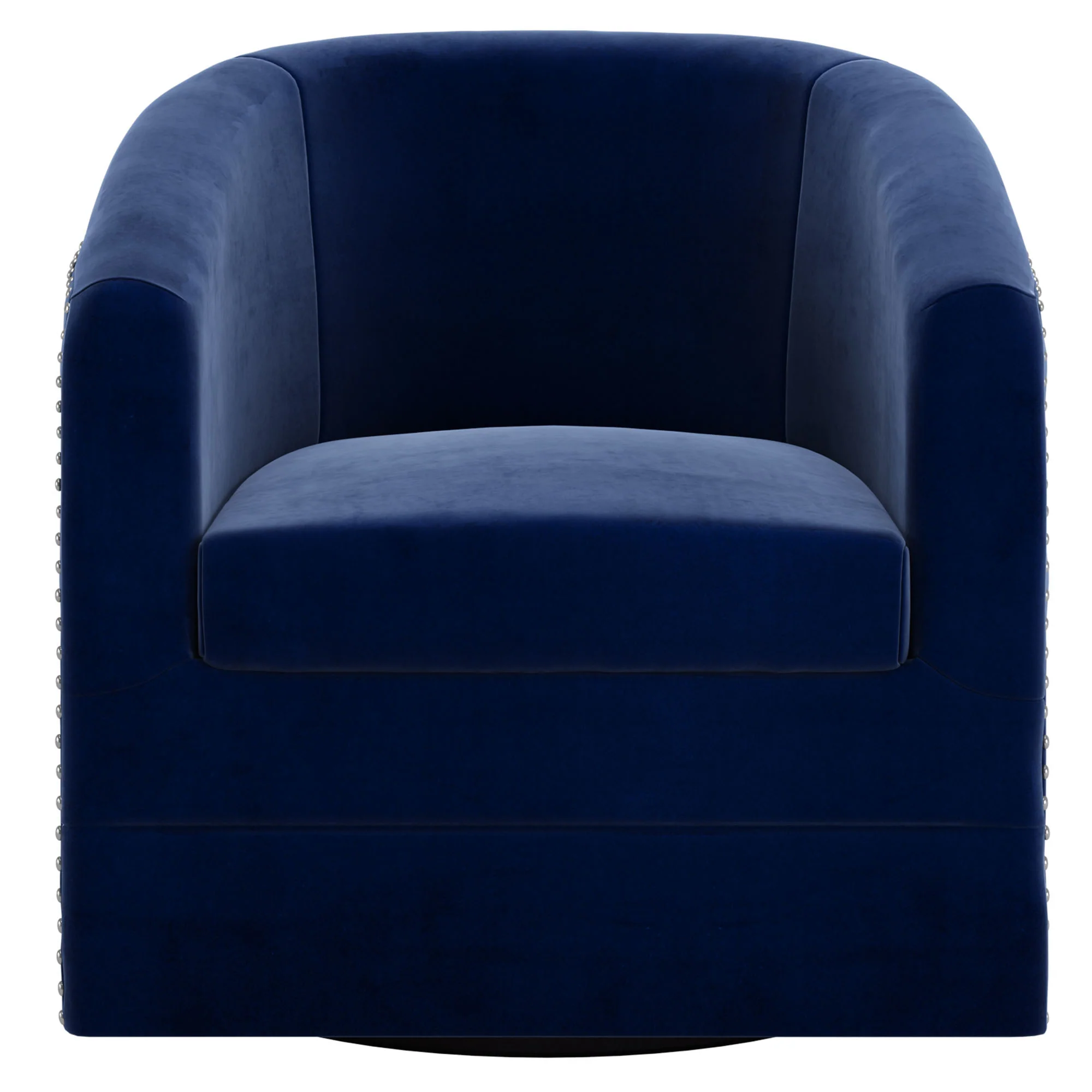 Worldwide Home Furnishings Velci-Accent Chair-Blue Accent Chair 403-373BLU - Image 3