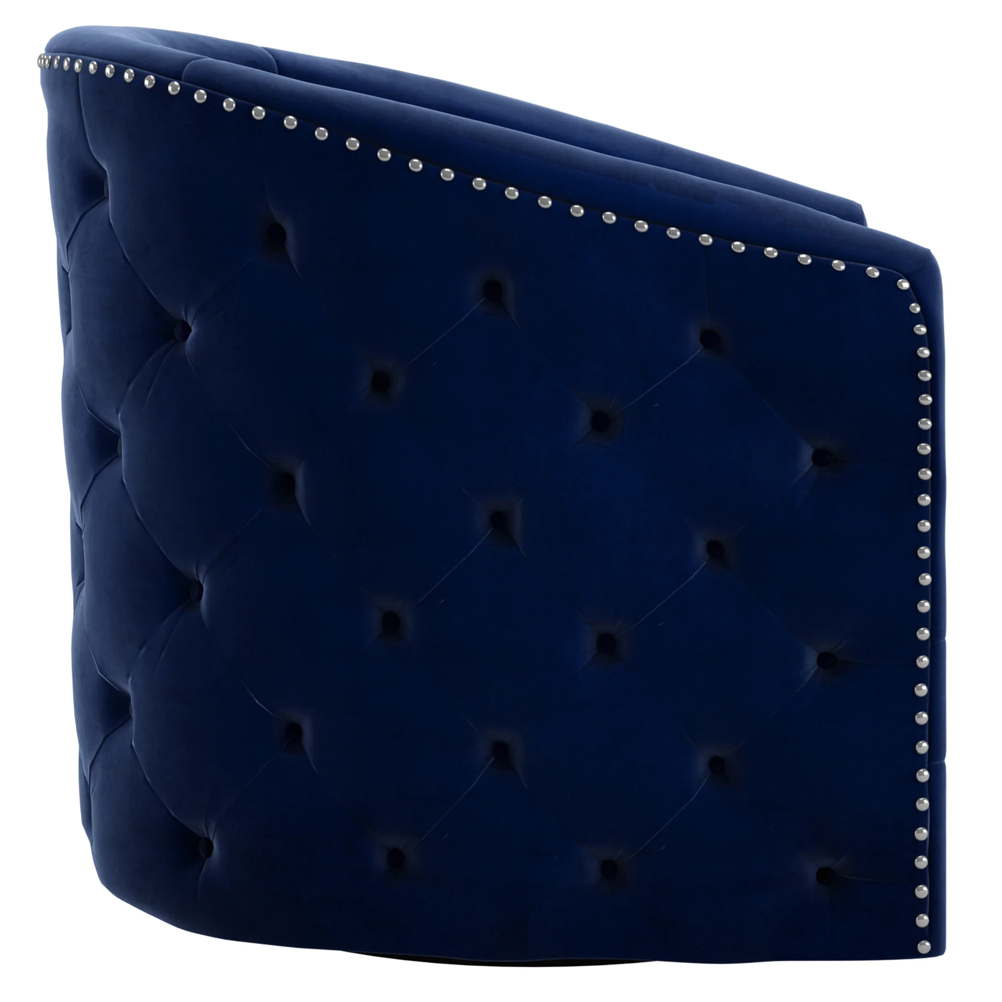 Worldwide Home Furnishings Velci-Accent Chair-Blue Accent Chair 403-373BLU - Image 4