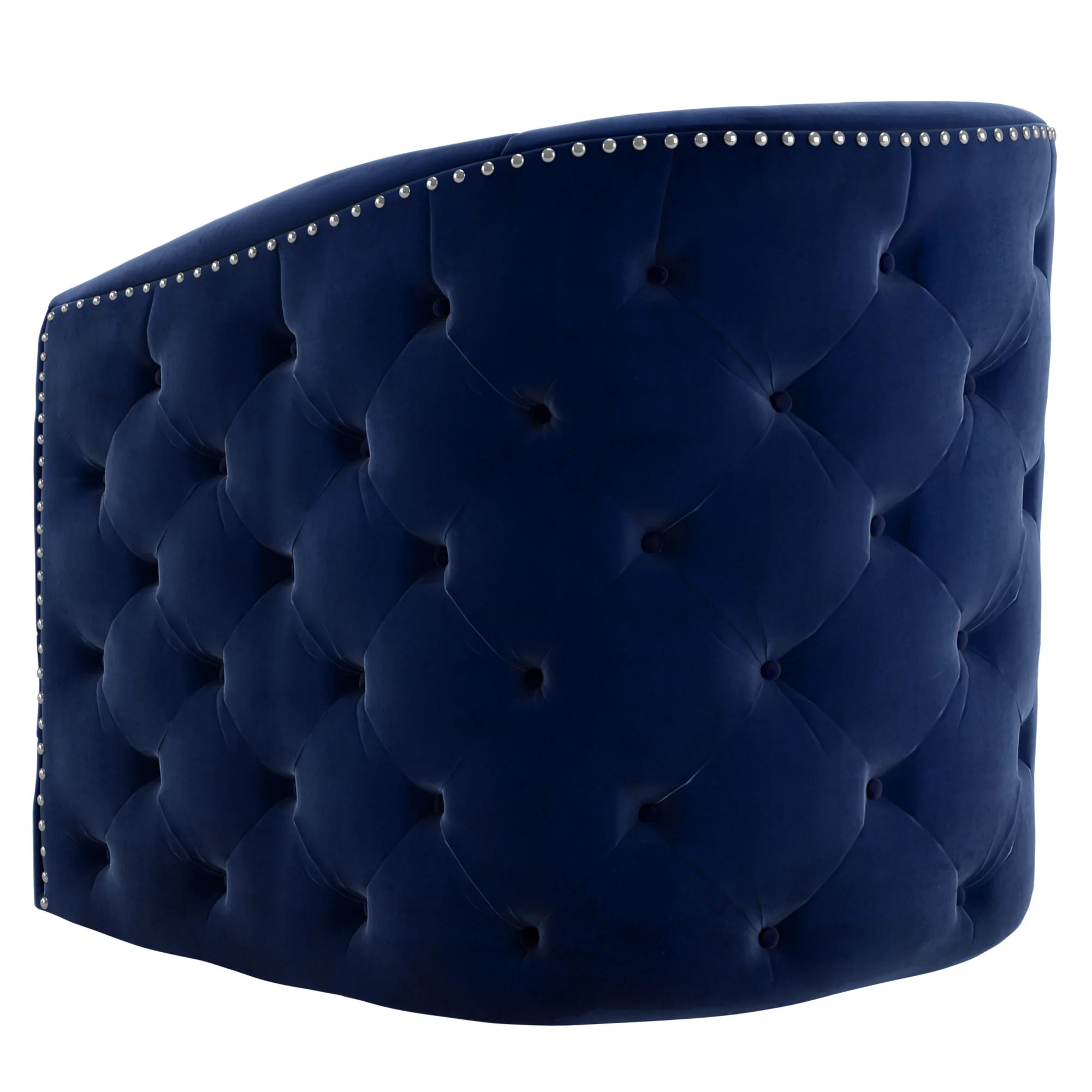 Worldwide Home Furnishings Velci-Accent Chair-Blue Accent Chair 403-373BLU - Image 5