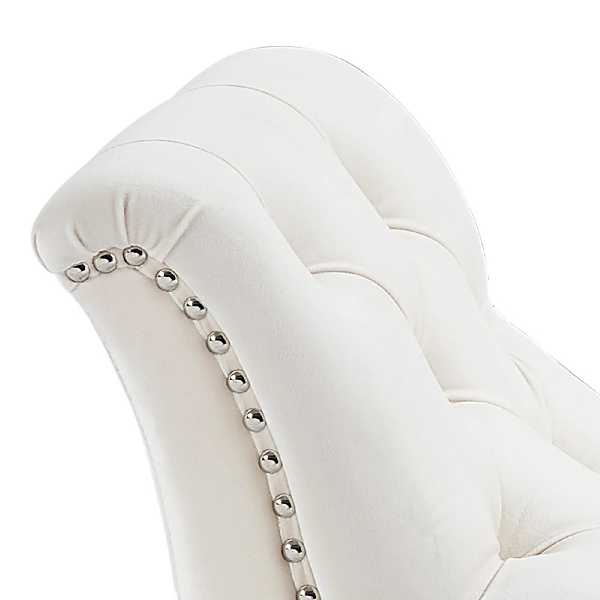 Worldwide Home Furnishings Velci-Bench-Ivory Bench 401-373IV - Image 6