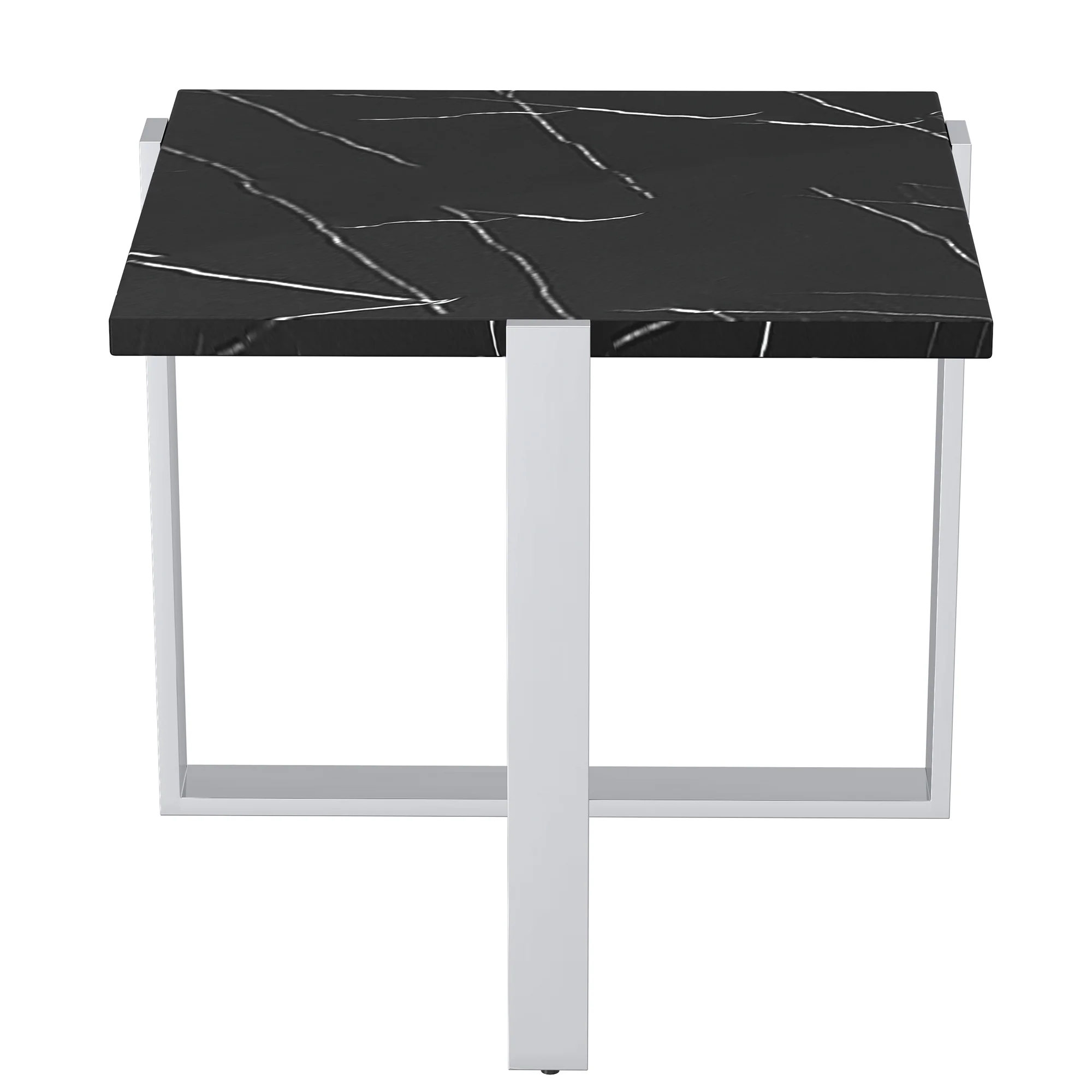 Worldwide Home Furnishings Veno-Accent Table-Black/Silver Accent Table 501-624BK_CH - Image 4