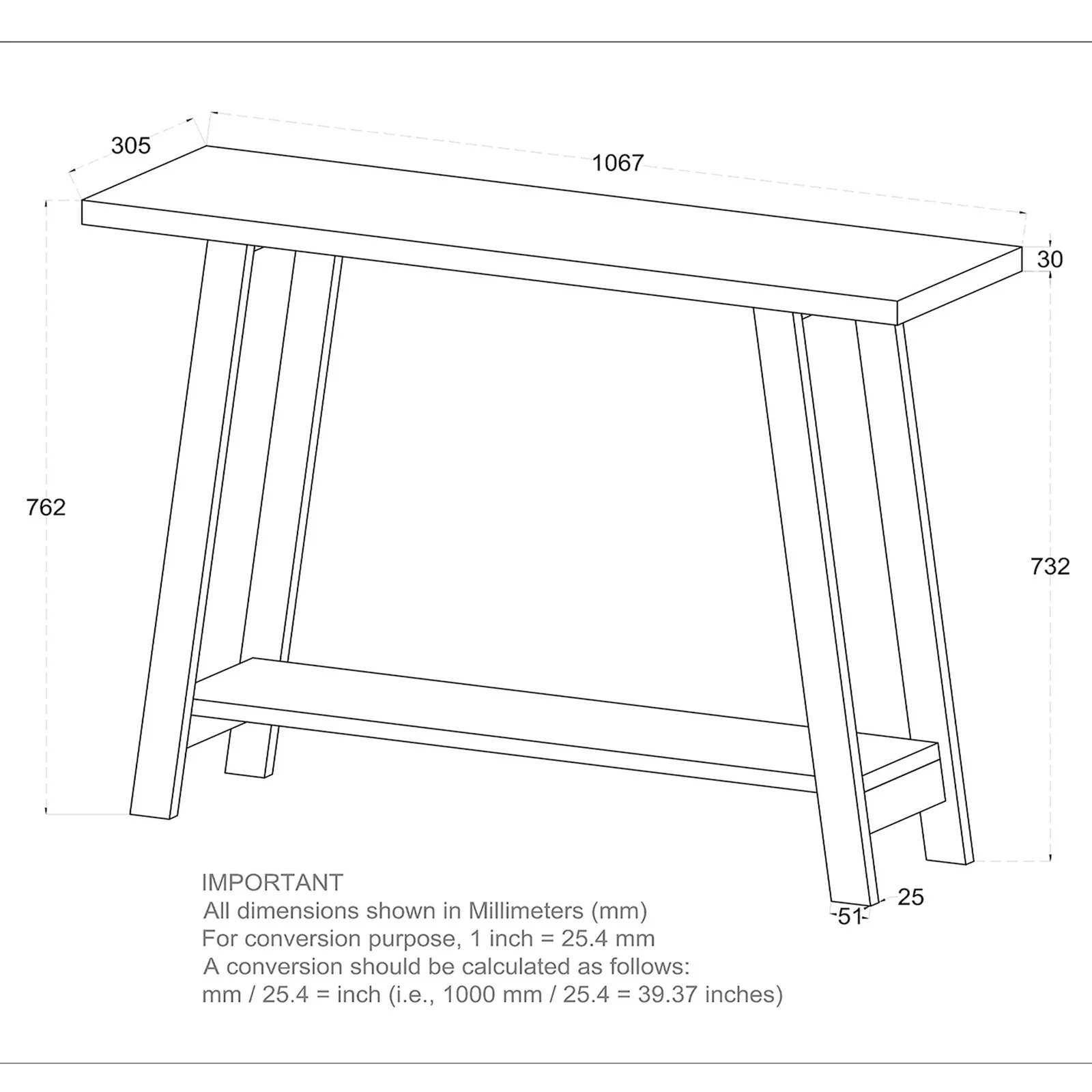 Worldwide Home Furnishings Volsa-Console Table-Reclaimed Console Table 502-118GYW - Image 8