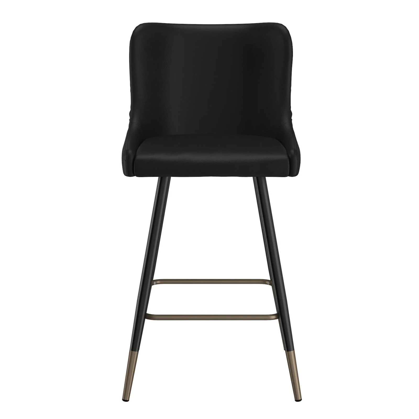Worldwide Home Furnishings Xander-26'' Counter Stool-Black 26" Counter Stool, Set Of 2 203-620BK - Image 5