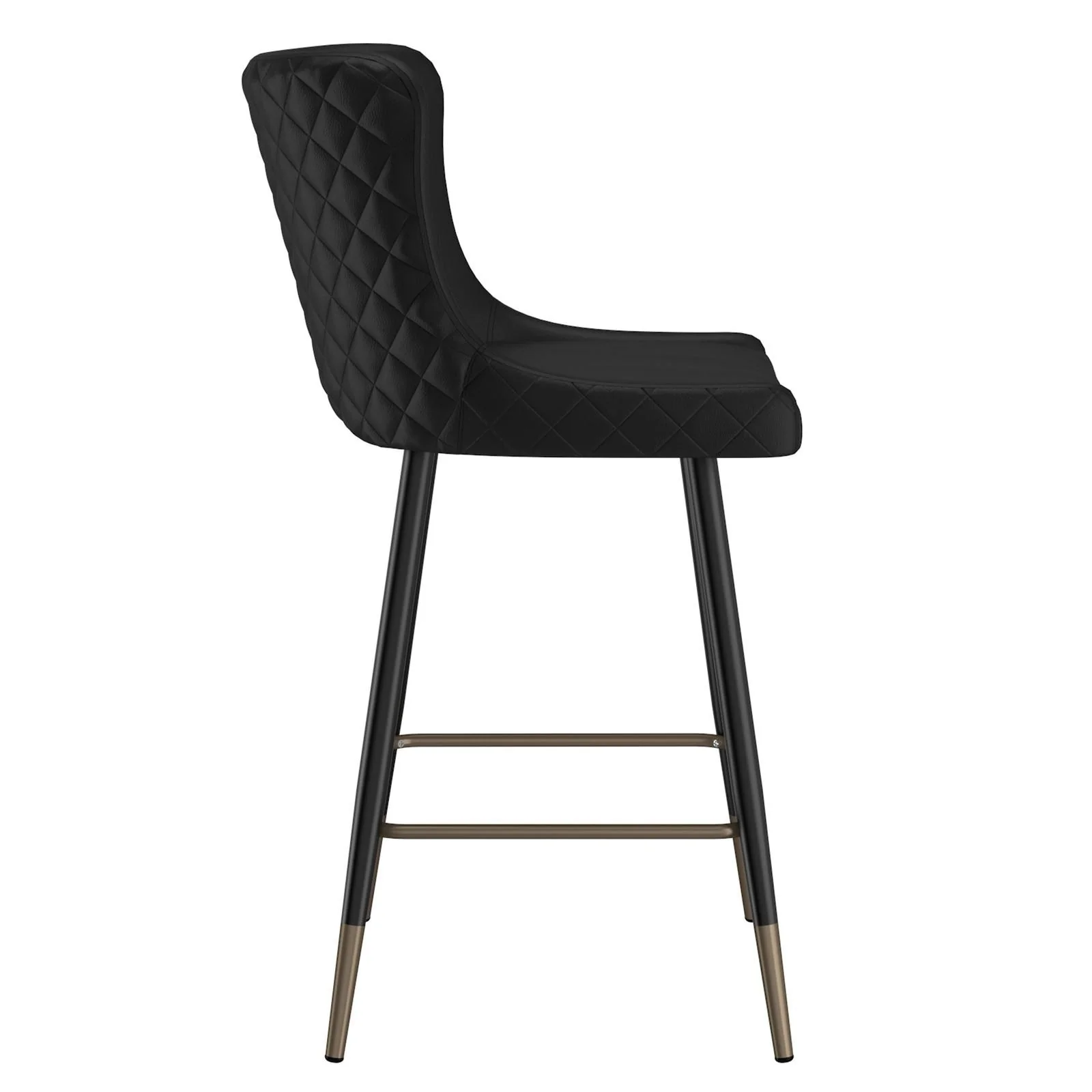 Worldwide Home Furnishings Xander-26'' Counter Stool-Black 26" Counter Stool, Set Of 2 203-620BK - Image 6