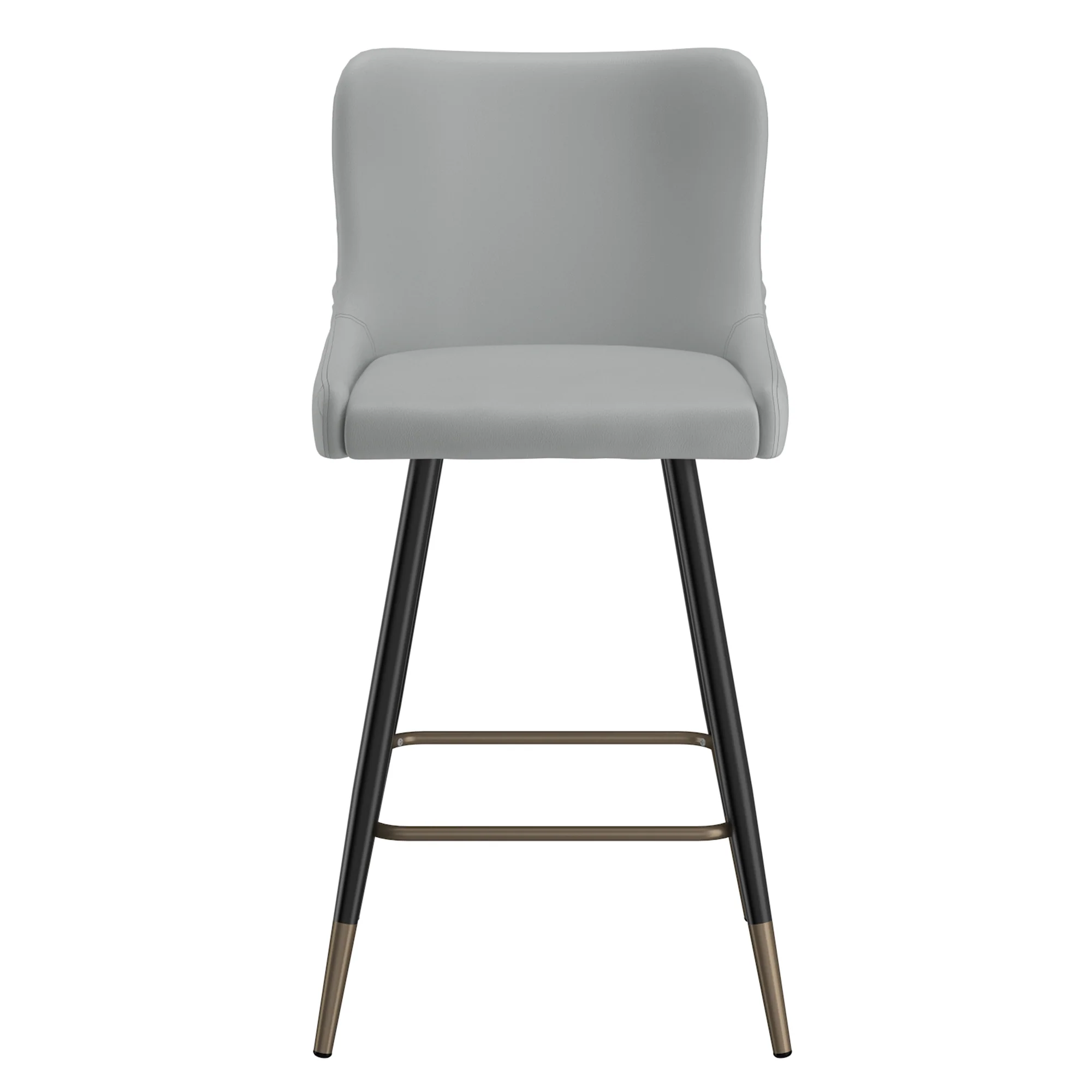 Worldwide Home Furnishings Xander-26'' Counter Stool-Light Grey 26" Counter Stool, Set Of 2 203-620LG - Image 5
