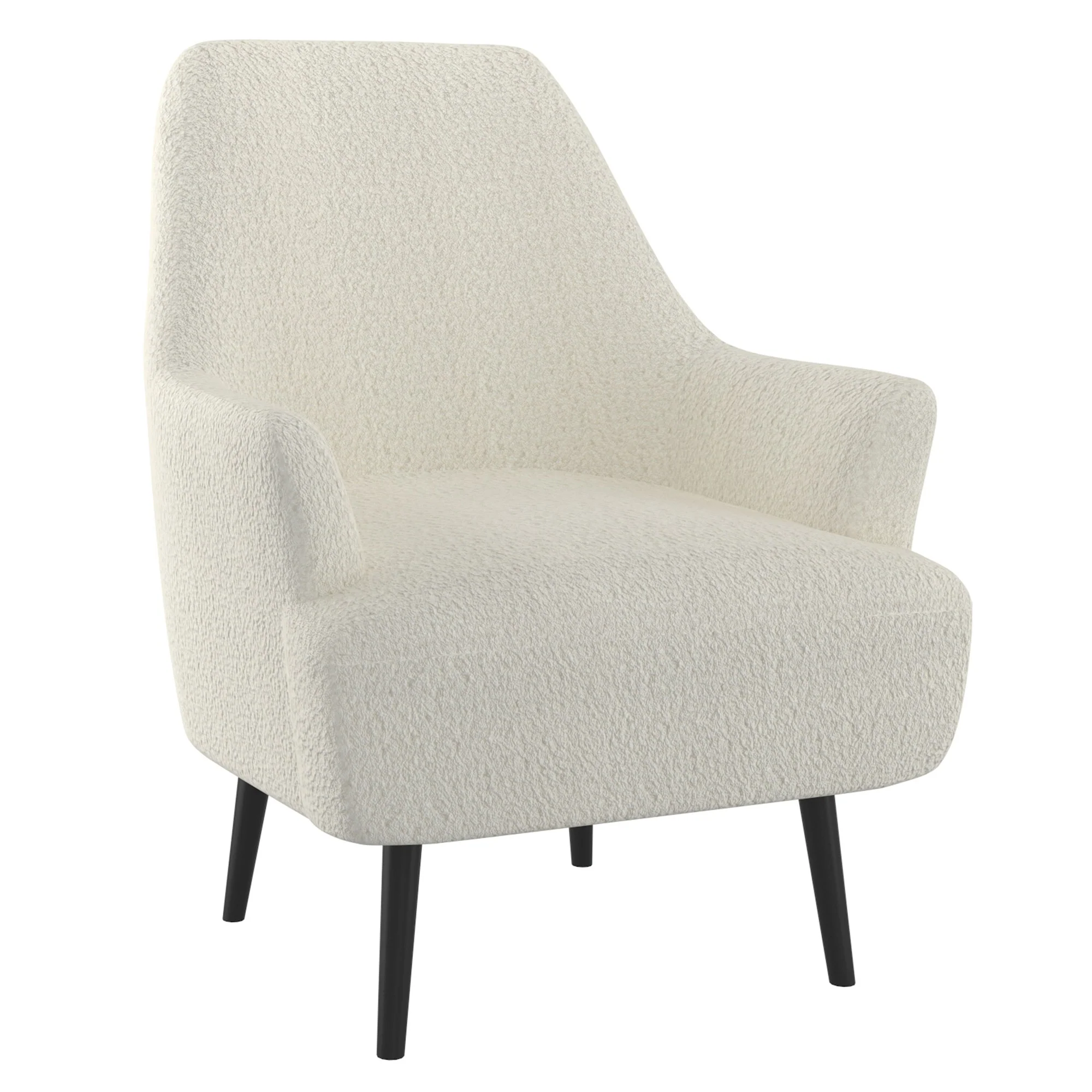 Worldwide Home Furnishings Zoey-Accent Chair-Cream Accent Chair 403-675CM - Image 2