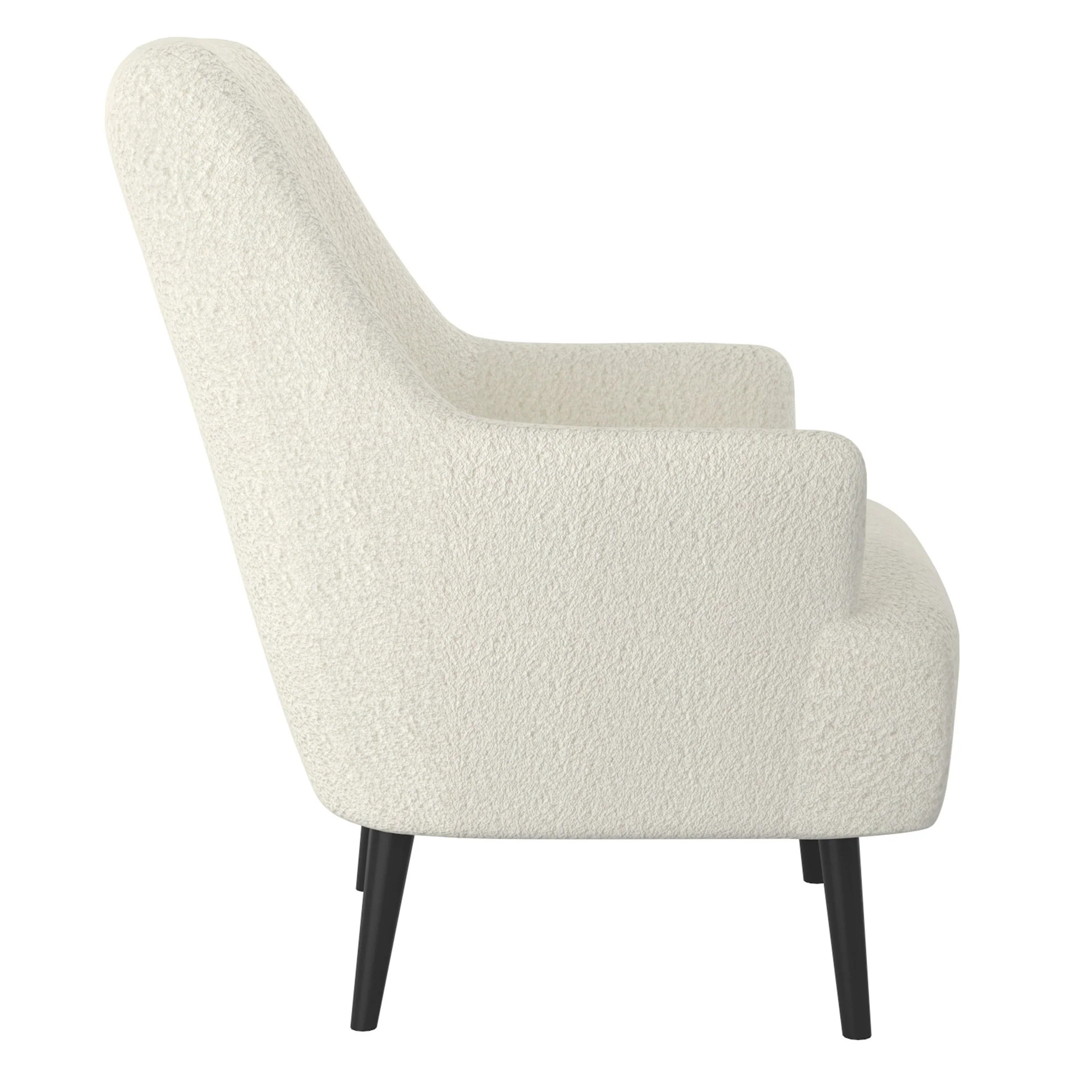 Worldwide Home Furnishings Zoey-Accent Chair-Cream Accent Chair 403-675CM - Image 3