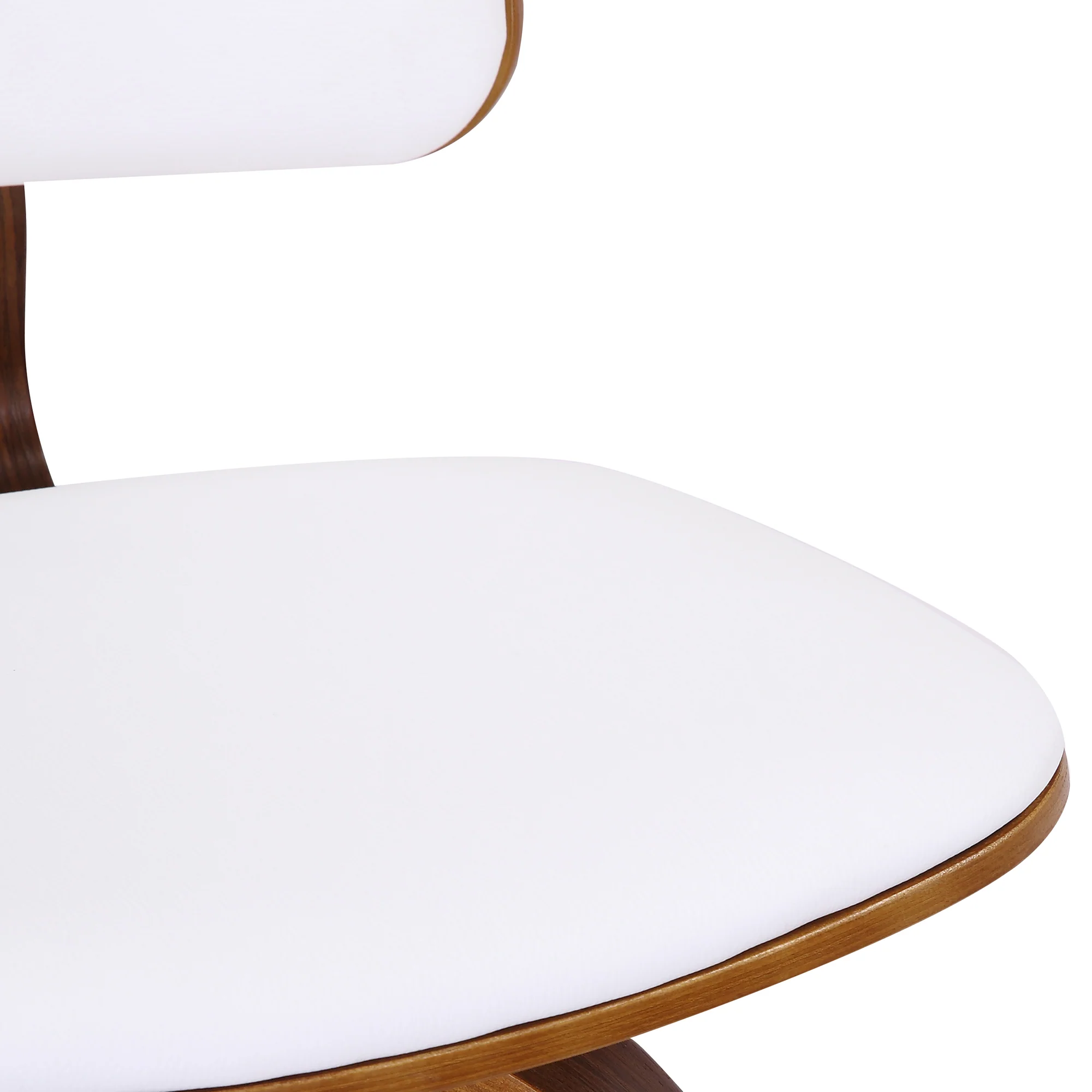 Worldwide Home Furnishings Zuni-26' Counter Stool Pu-White 26" Counter Stool W/Swivel, Faux Leather 203-581PUWT - Image 7